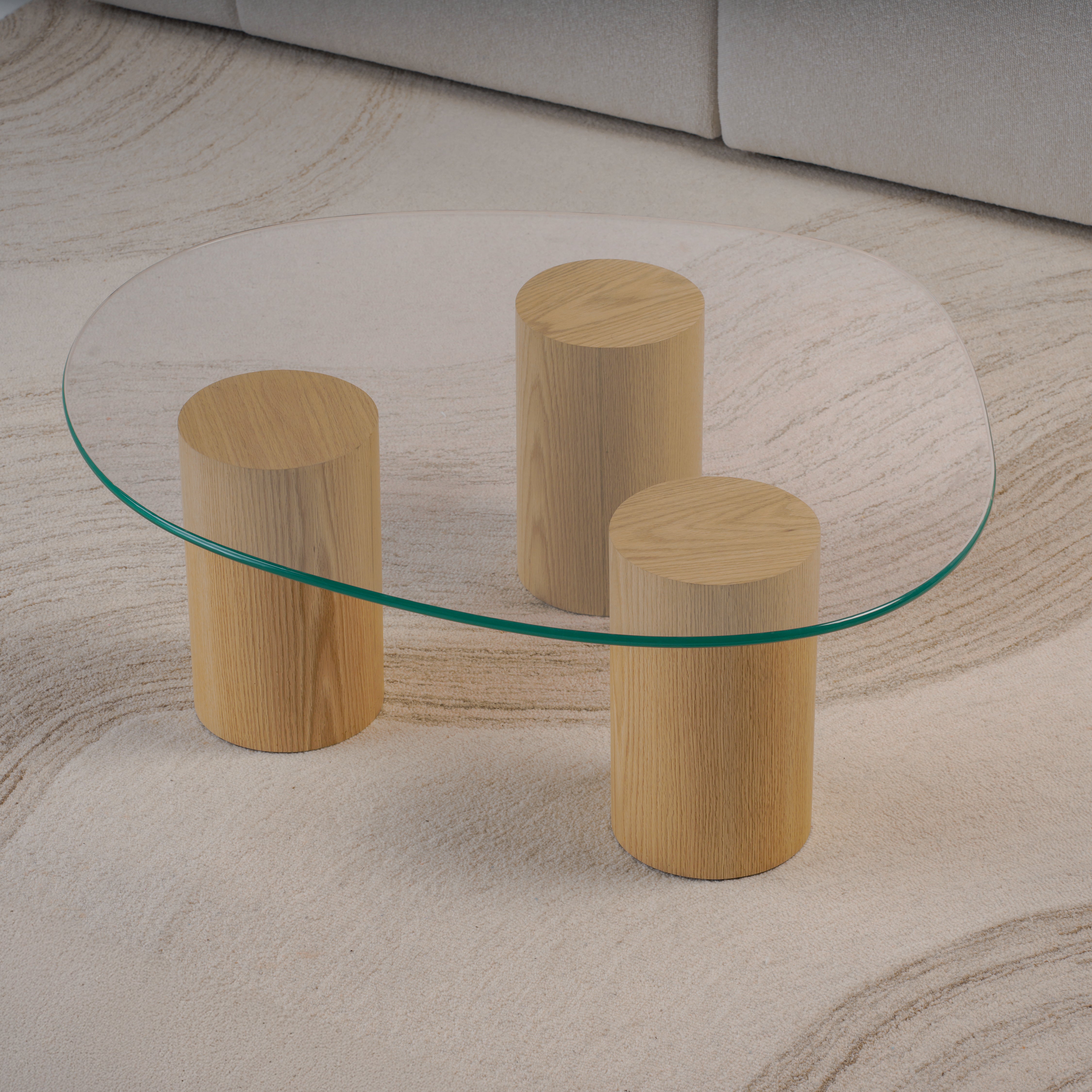 Pebble Coffee Table - Wood