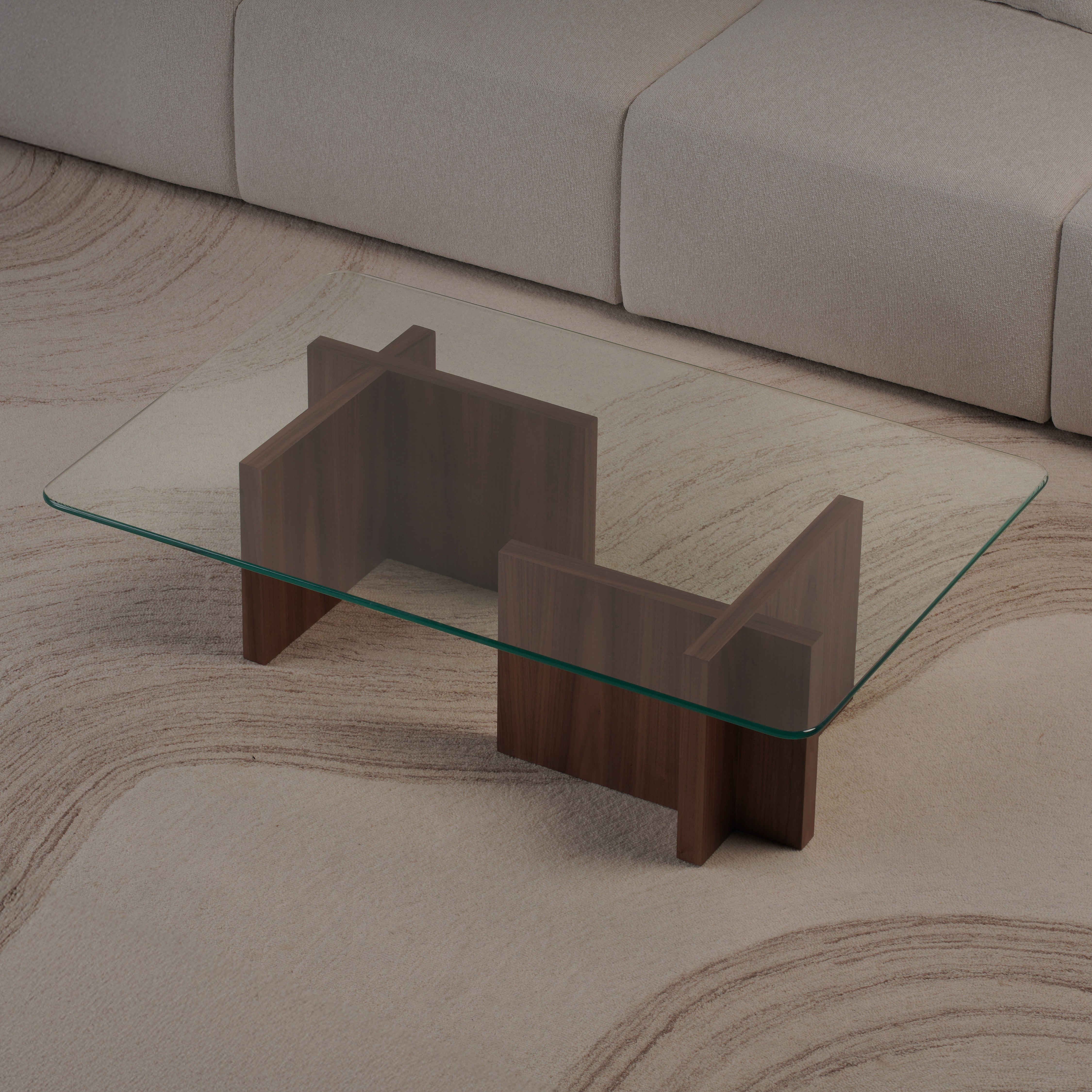 Cross Coffee Table - Wood