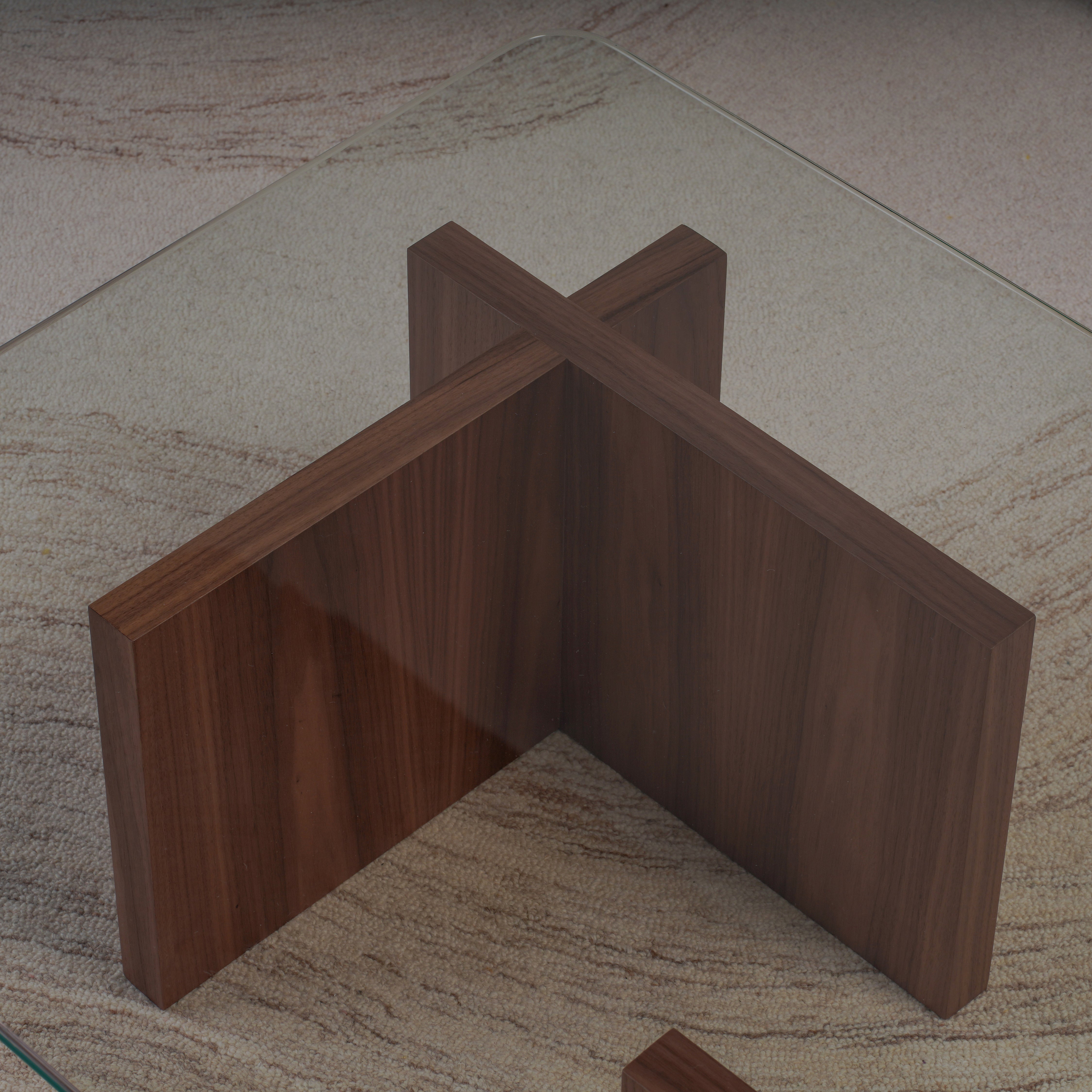 Cross Coffee Table - Wood
