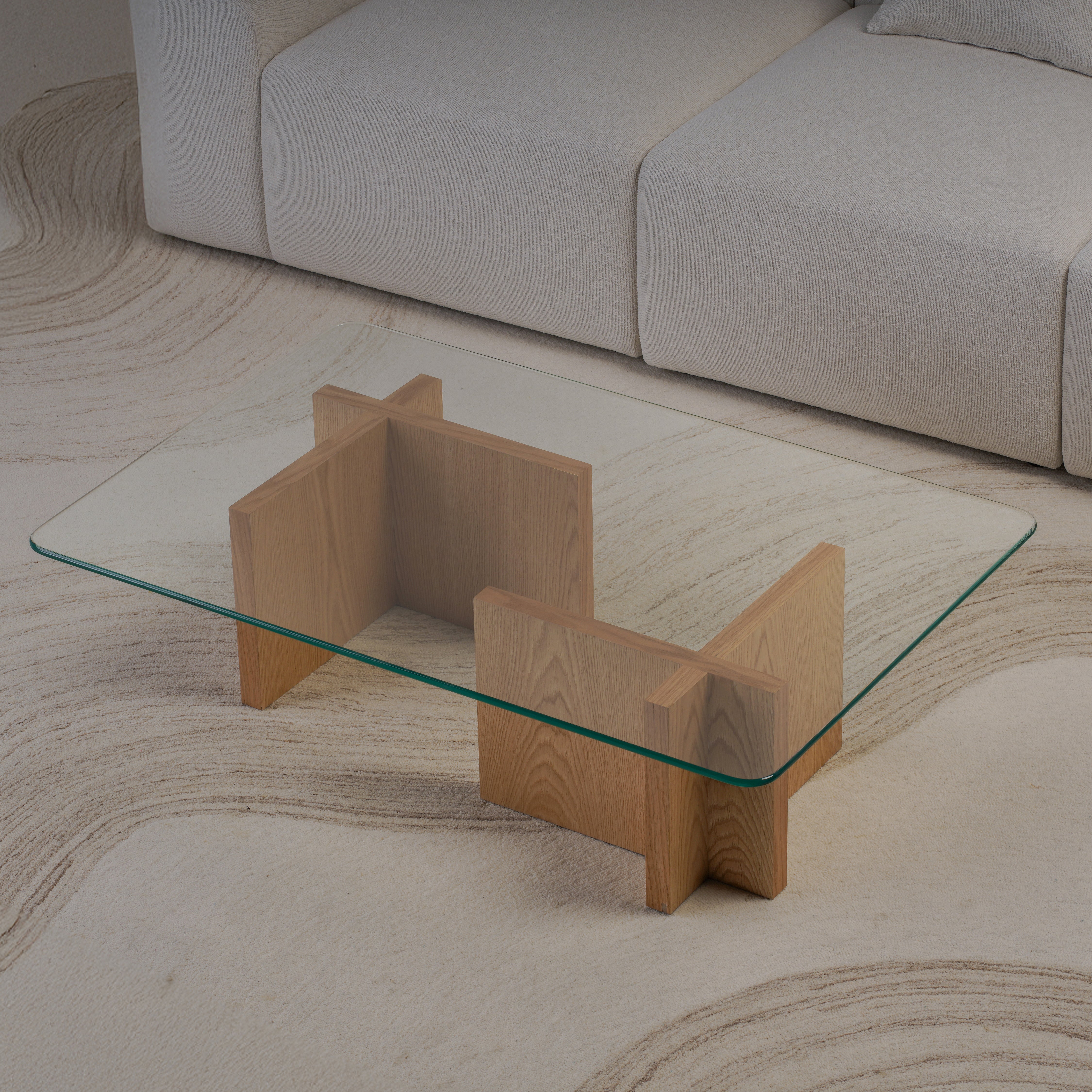 Cross Coffee Table - Wood