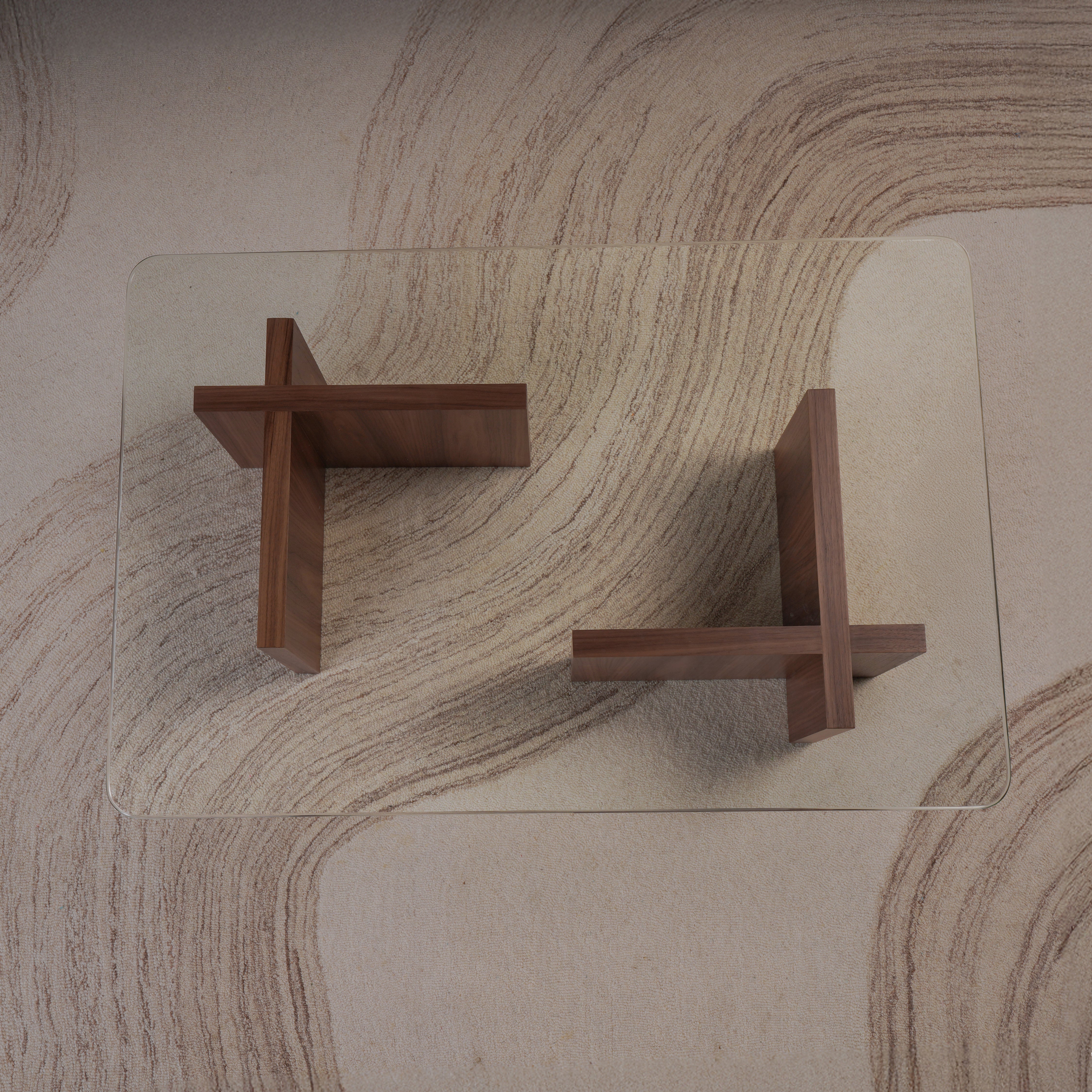 Cross Coffee Table - Wood