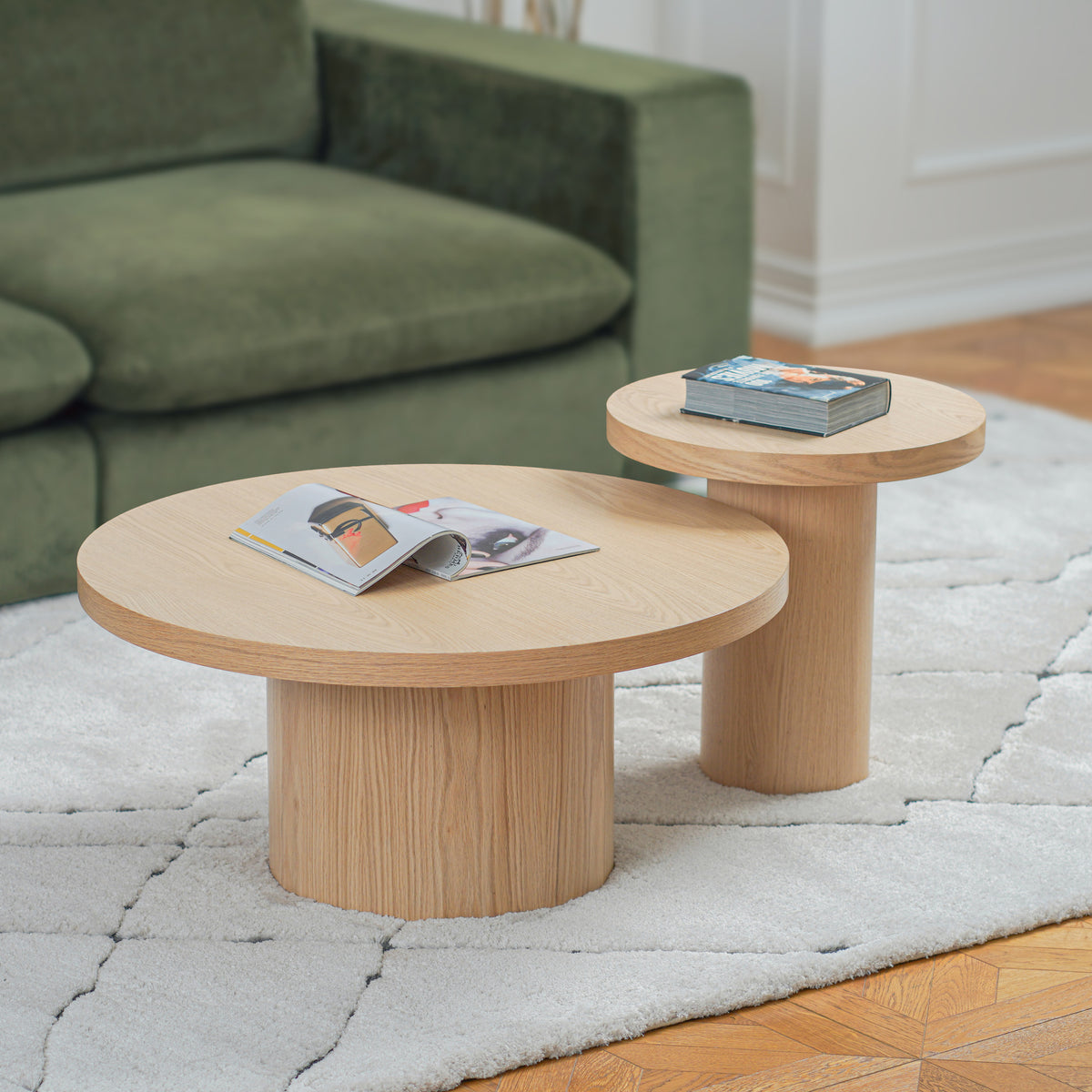 Sway 2-Piece Coffee Table Set - Wood