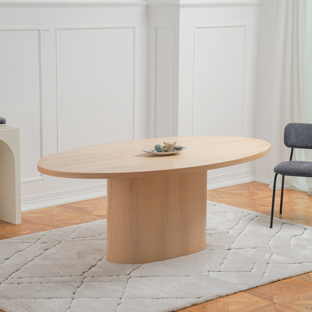 Pine 6-Seater Dining Table - Wood