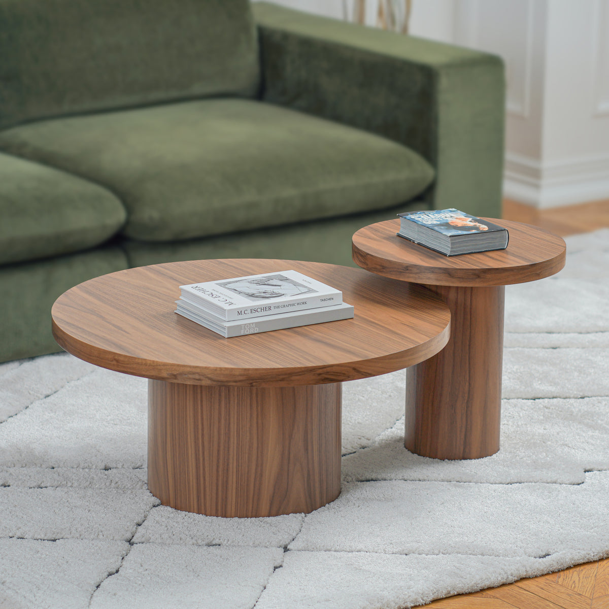 Sway 2-Piece Coffee Table Set - Wood