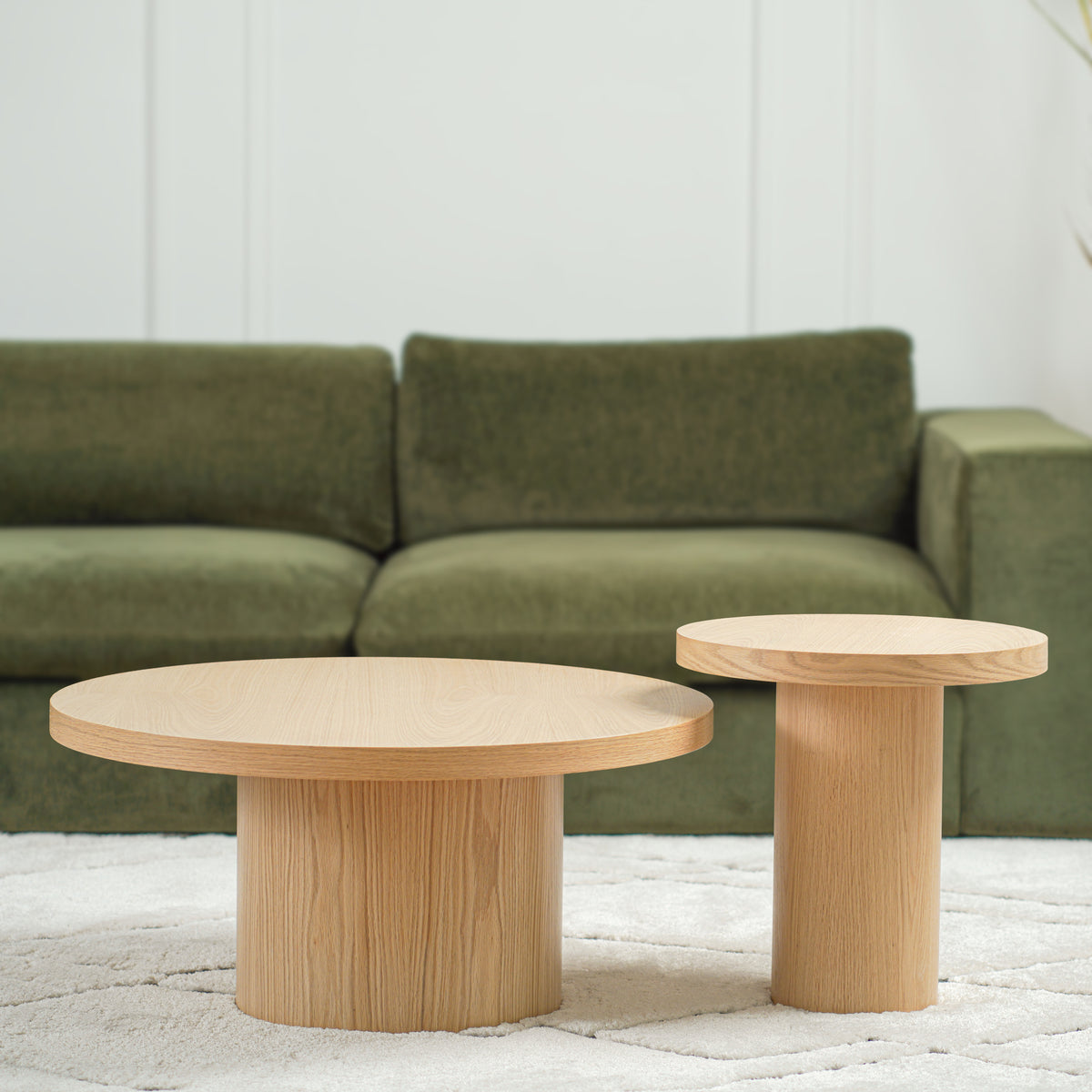 Sway 2-Piece Coffee Table Set - Wood