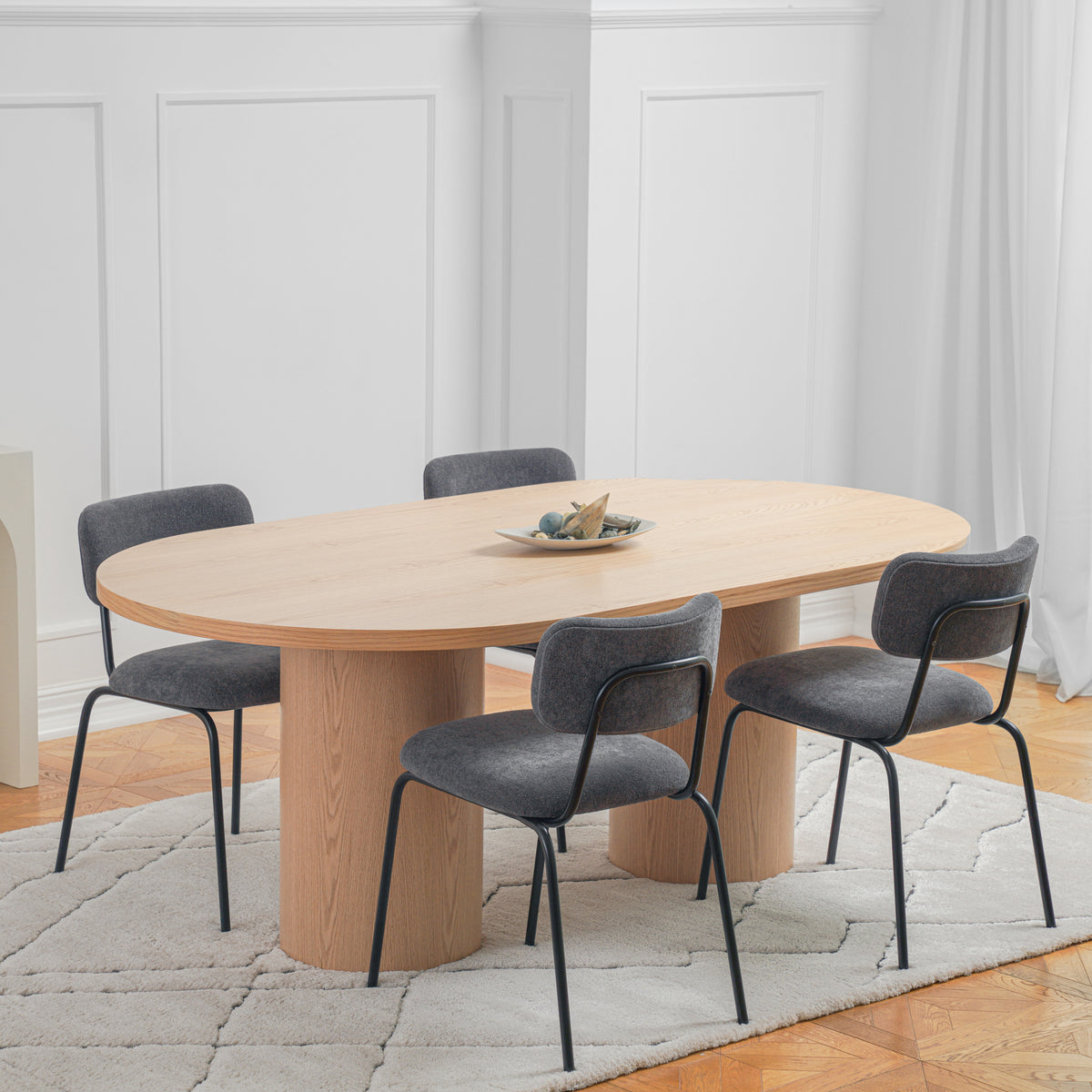Flo 6-Seater Dining Table - Wood