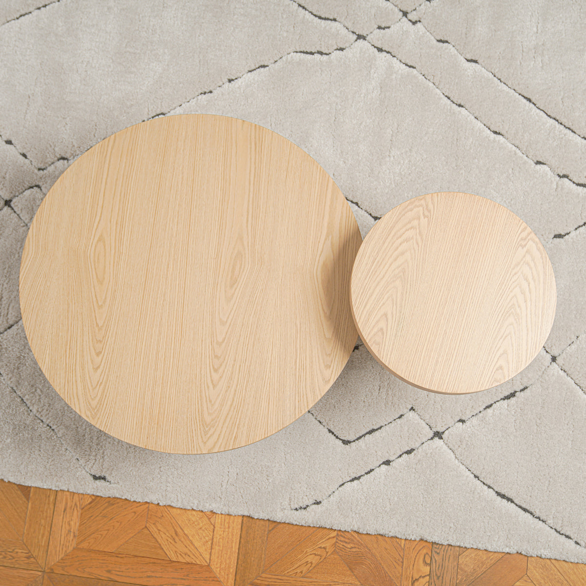 Sway 2-Piece Coffee Table Set - Wood