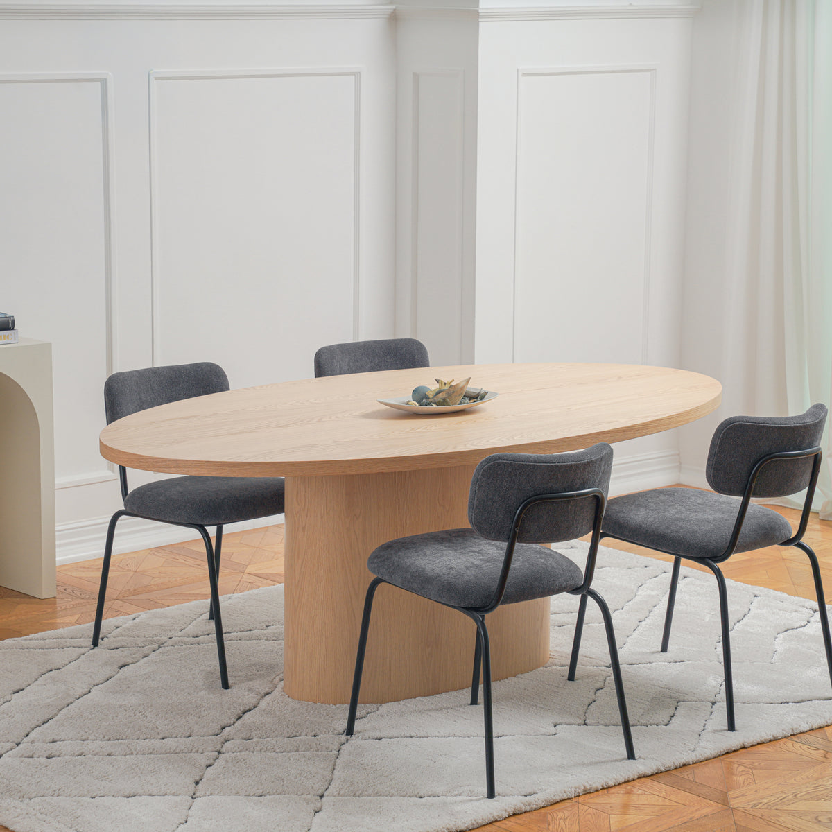 Pine 6-Seater Dining Table - Wood