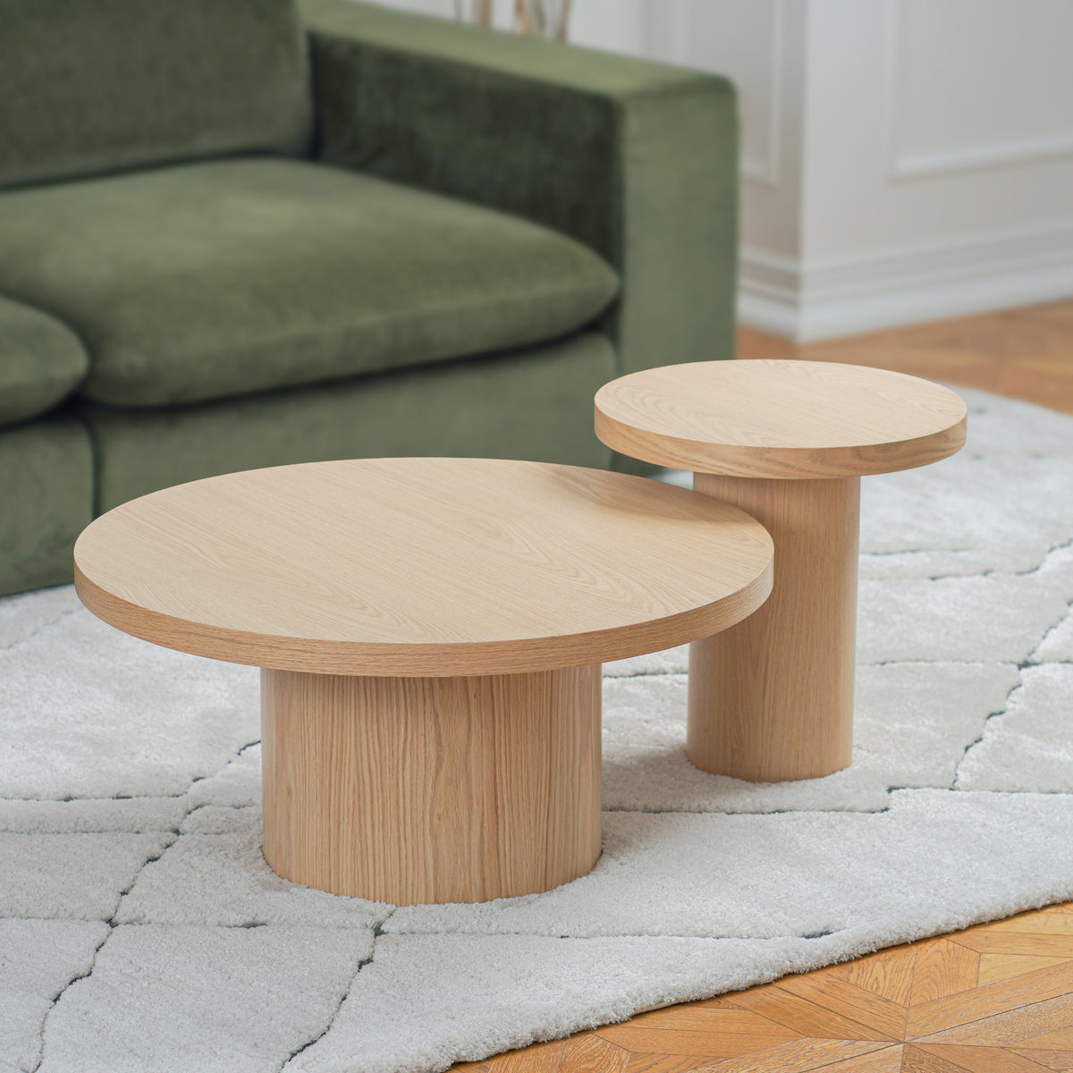 Sway 2-Piece Coffee Table Set - Wood