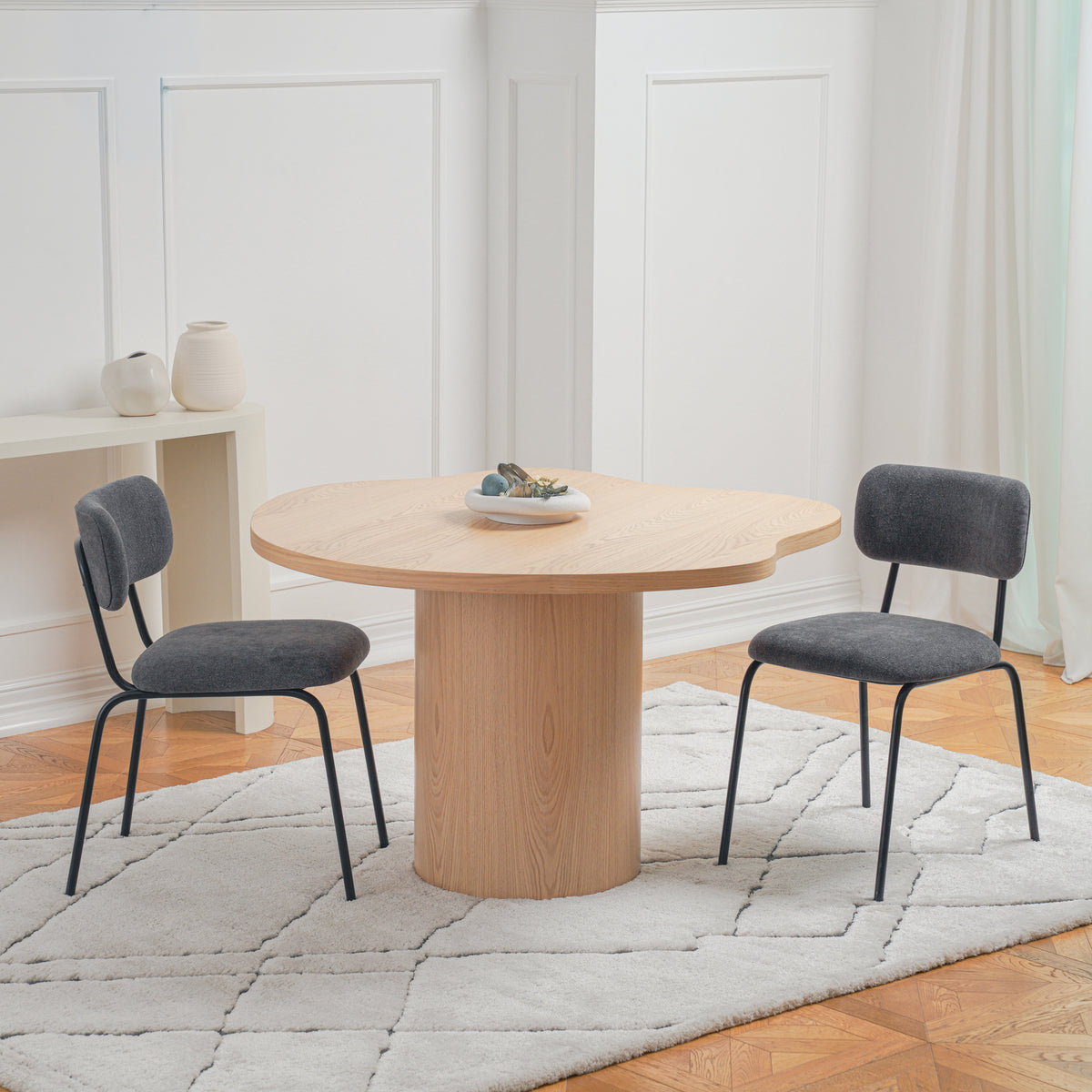 Cloudy 4-Seater Dining Table - Wood
