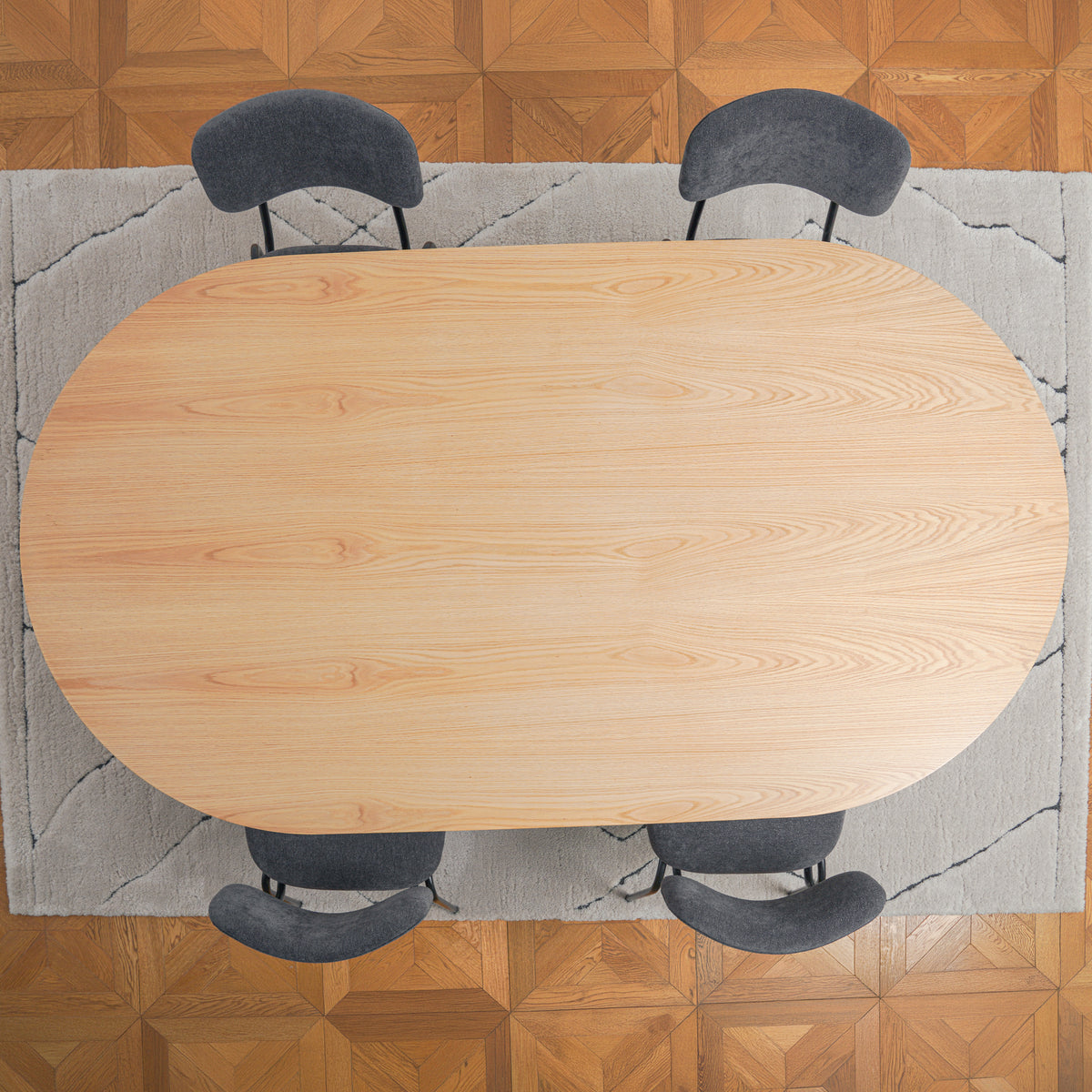 Flo 6-Seater Dining Table - Wood