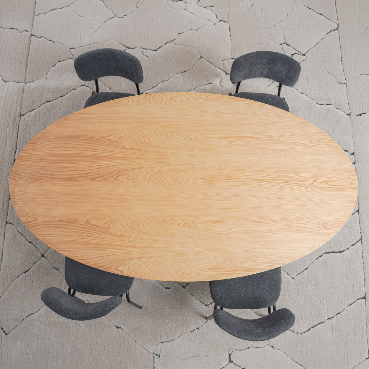 Pine 6-Seater Dining Table - Wood