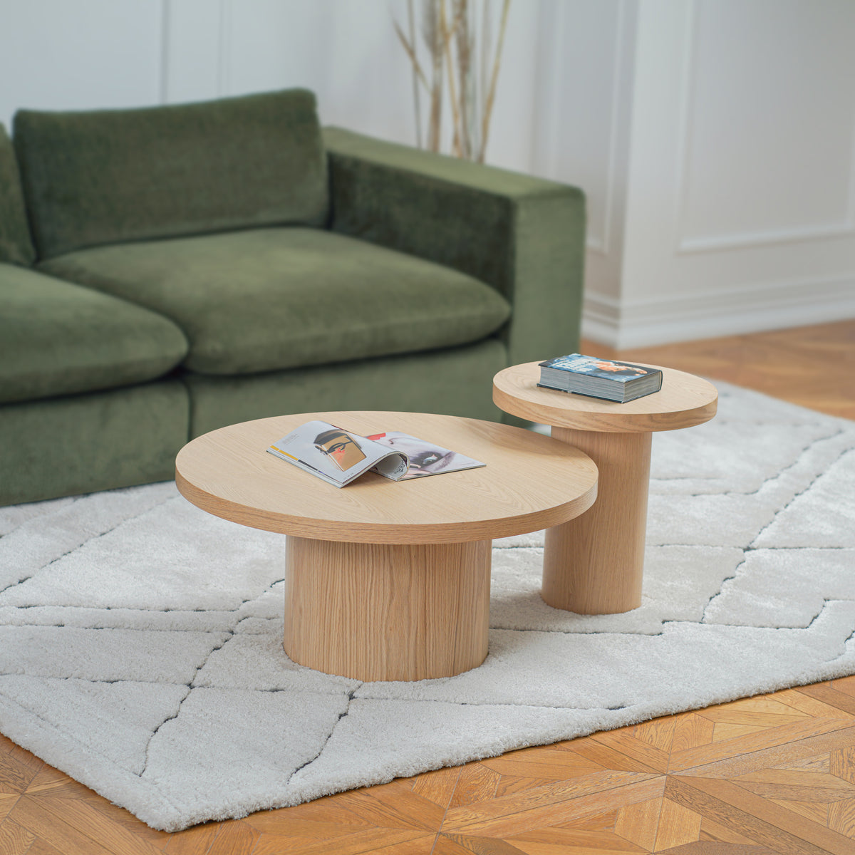 Sway 2-Piece Coffee Table Set - Wood