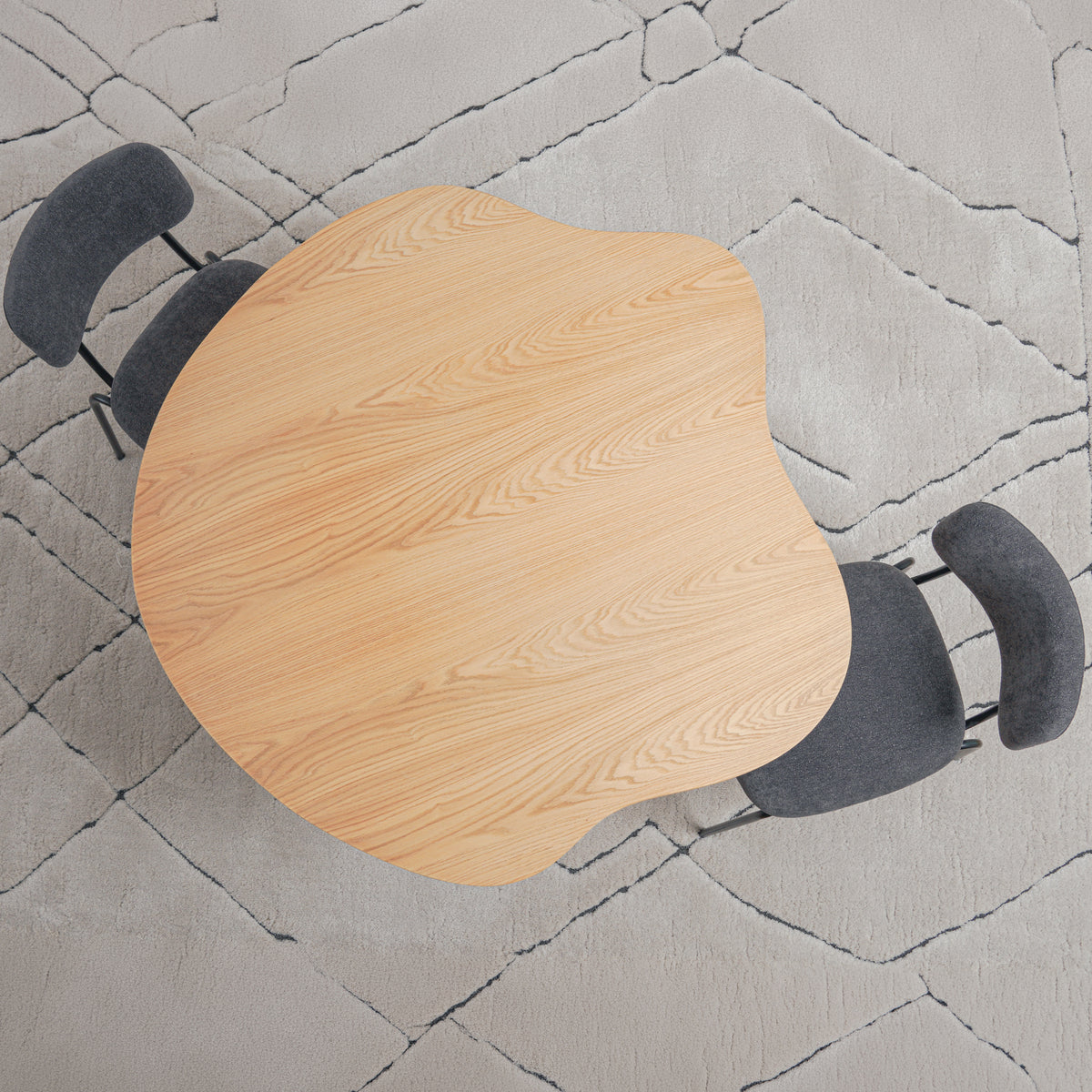 Cloudy 4-Seater Dining Table - Wood