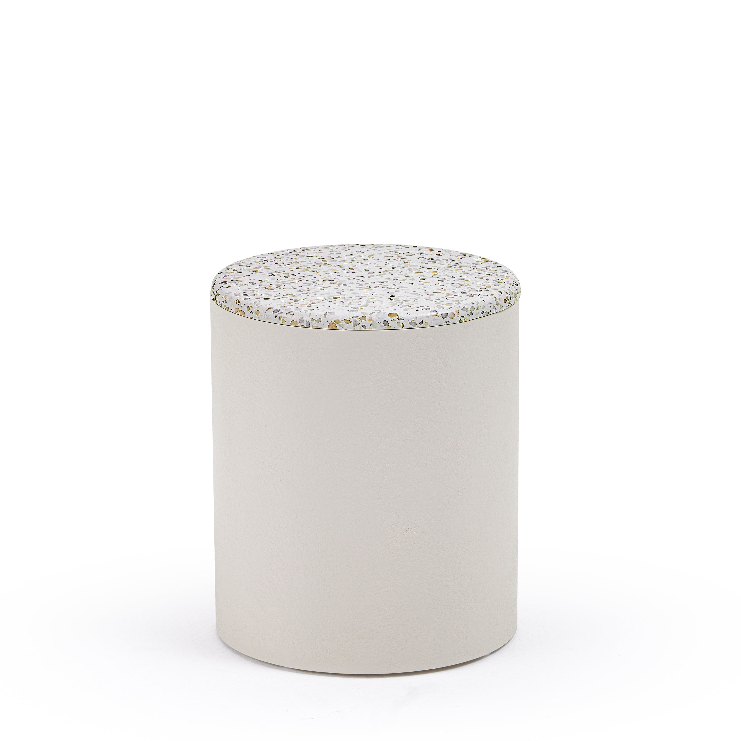 Circle Terrazzo Top Side Table