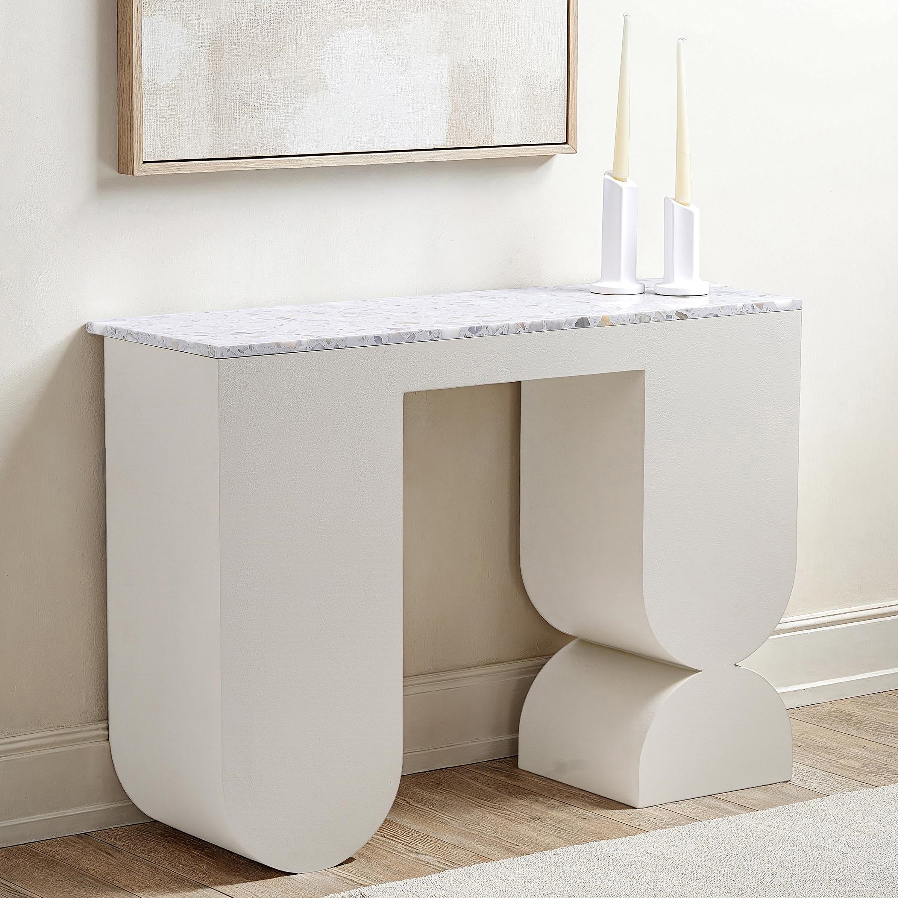 Scupltura Terrazo Top Console