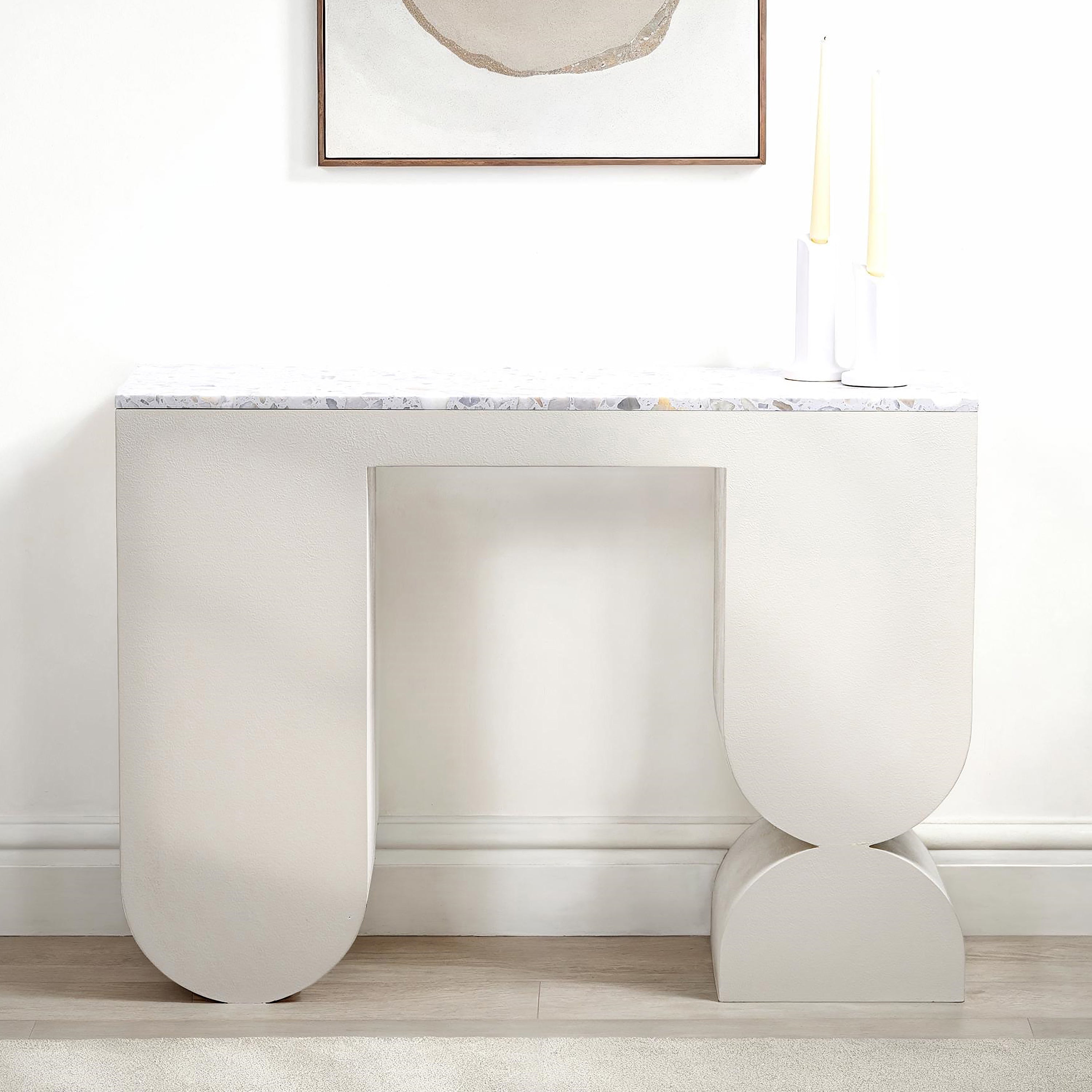Scupltura Terrazo Top Console