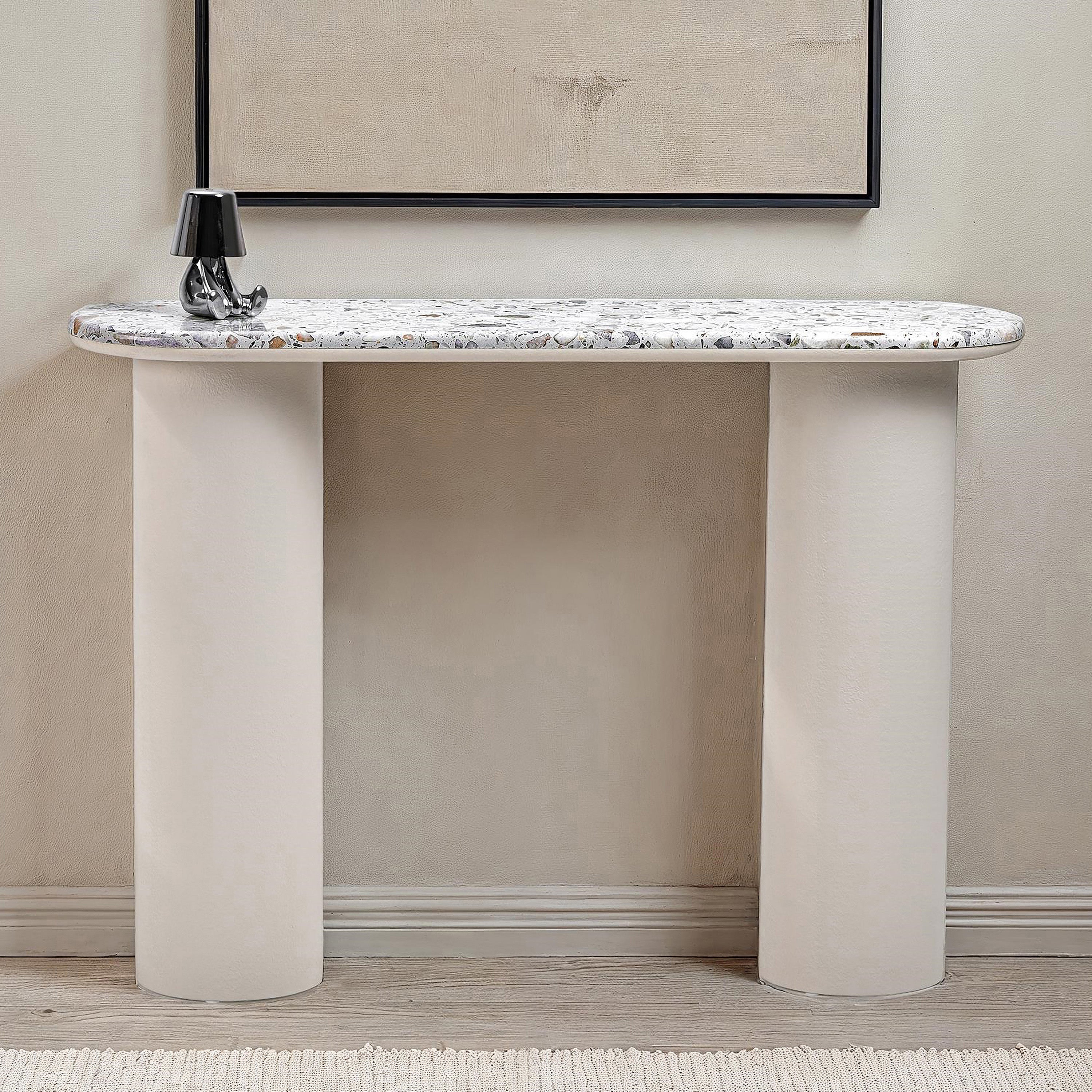 Pillar Terrazo Top Console