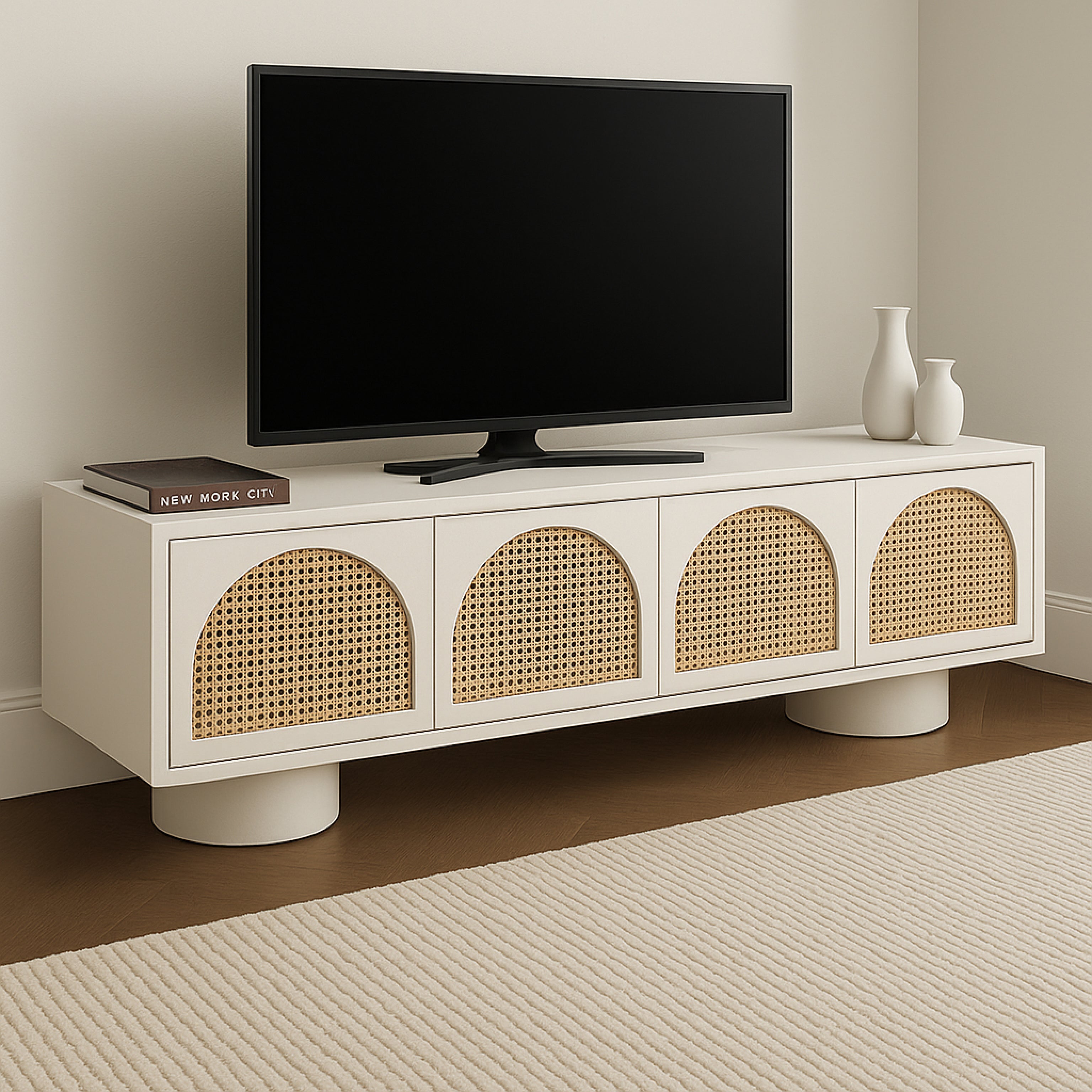 Arc Cane TV Unit