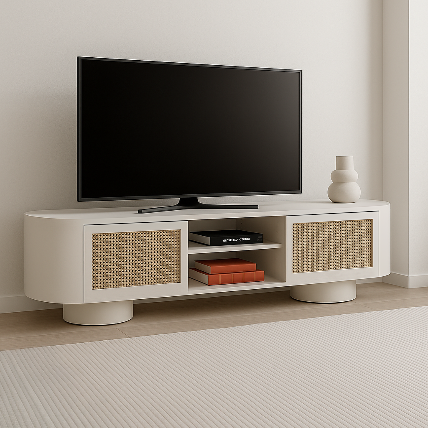 Meadow Duo Cane TV Unit
