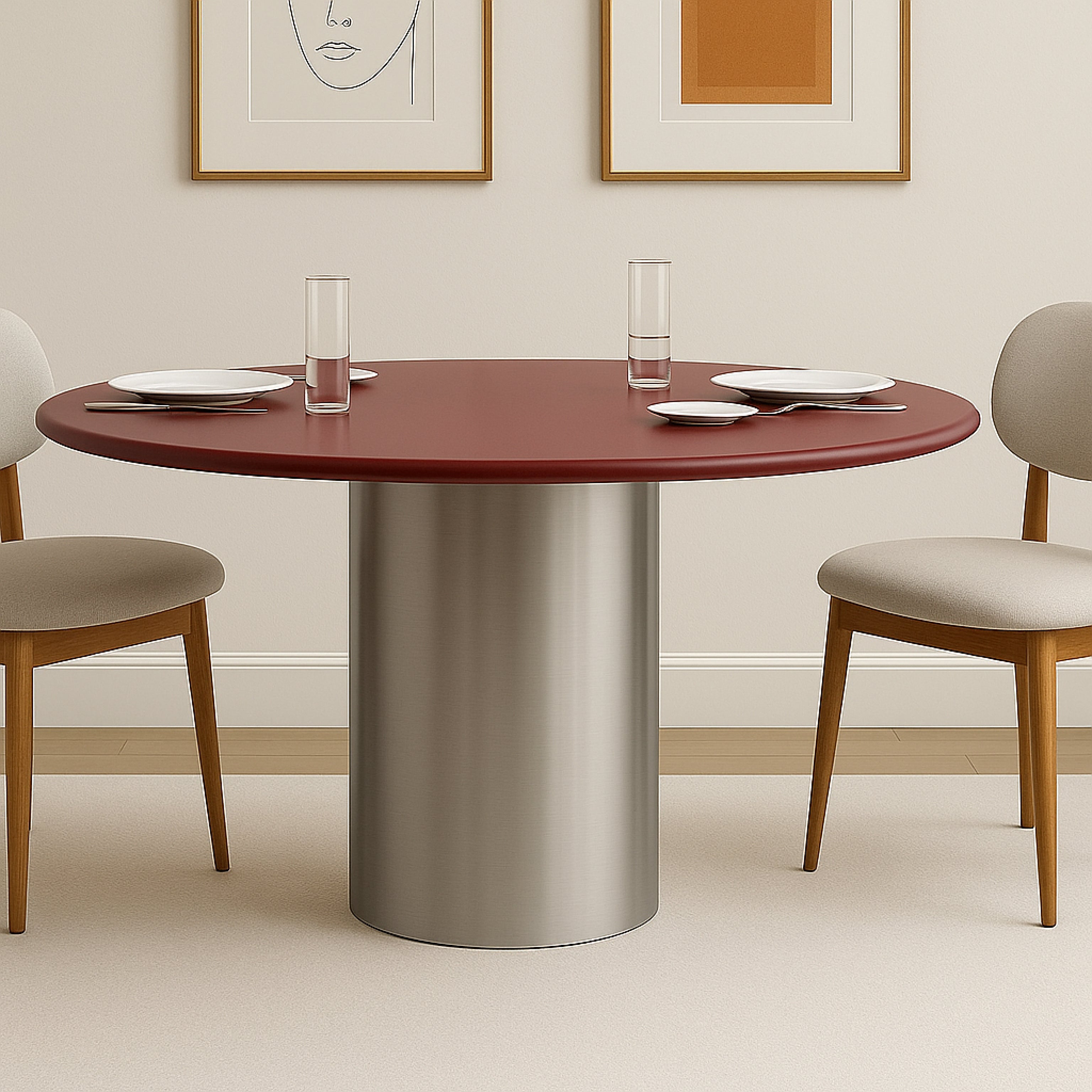 Willow Steel Dining Table