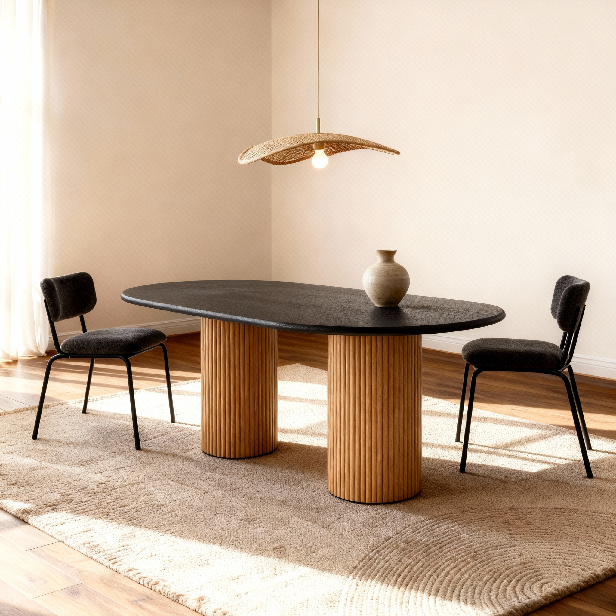 Flo Lino Oak 6-Seater Dining Table