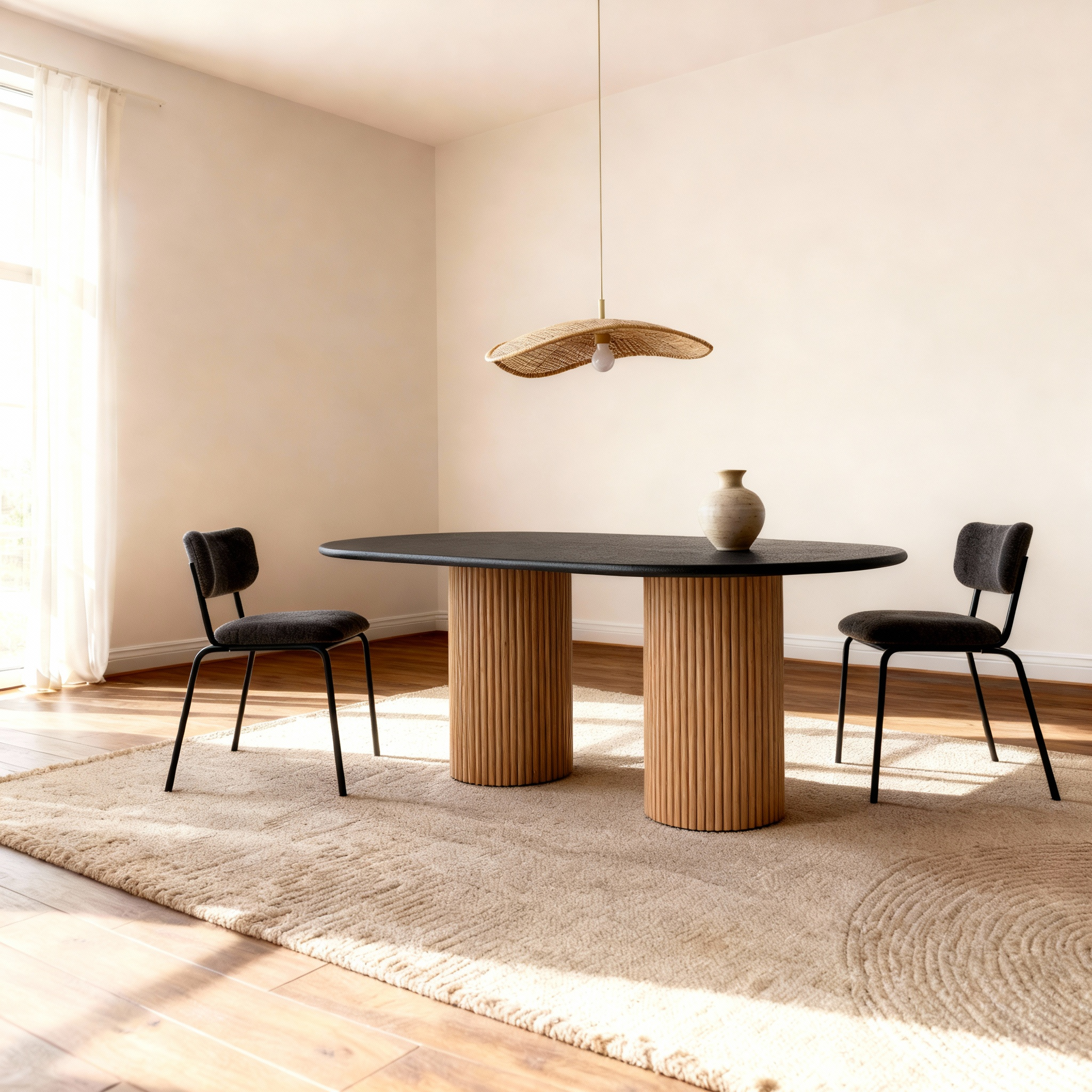 Flo Lino Oak 6-Seater Dining Table