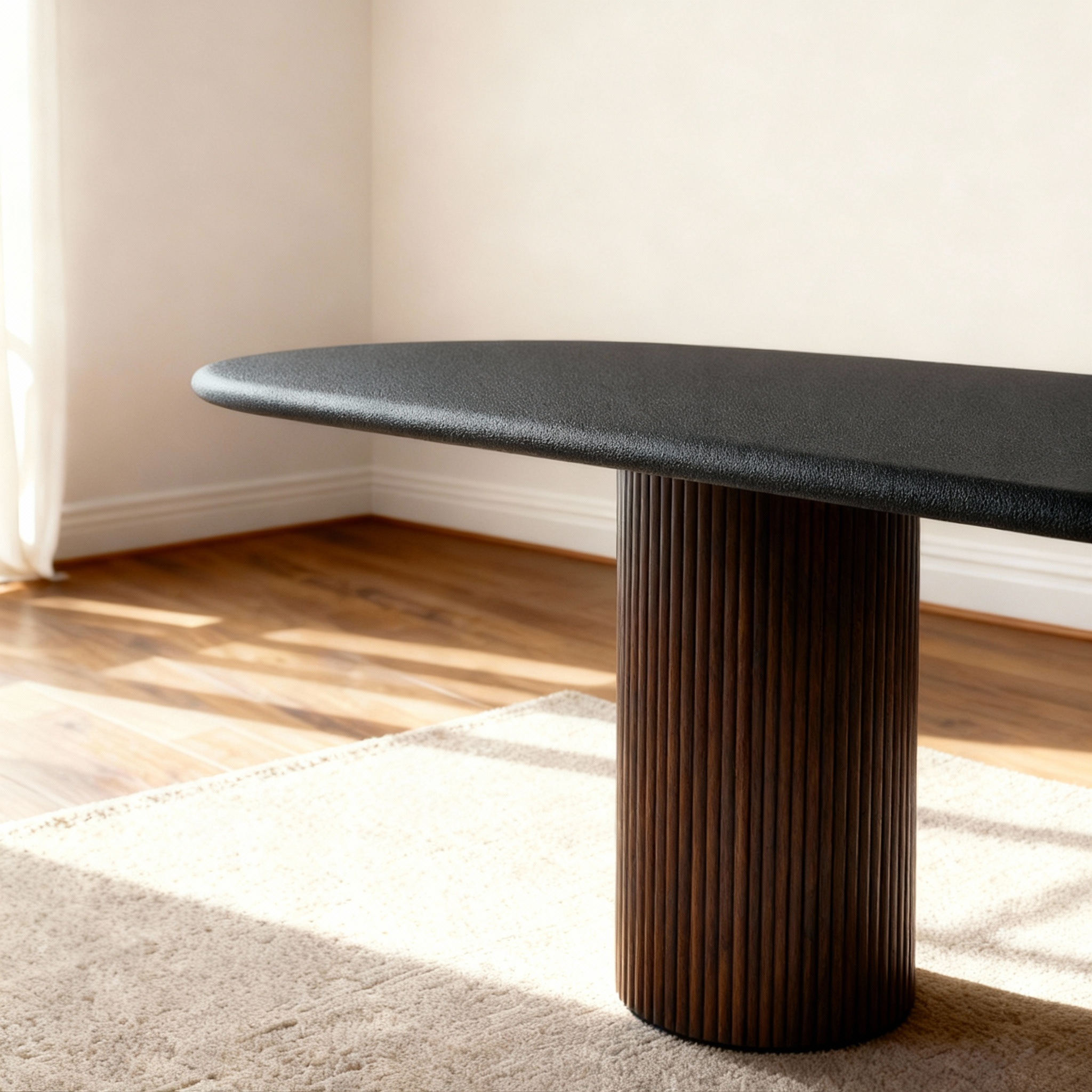 Flo Lino Walnut 6-Seater Dining Table