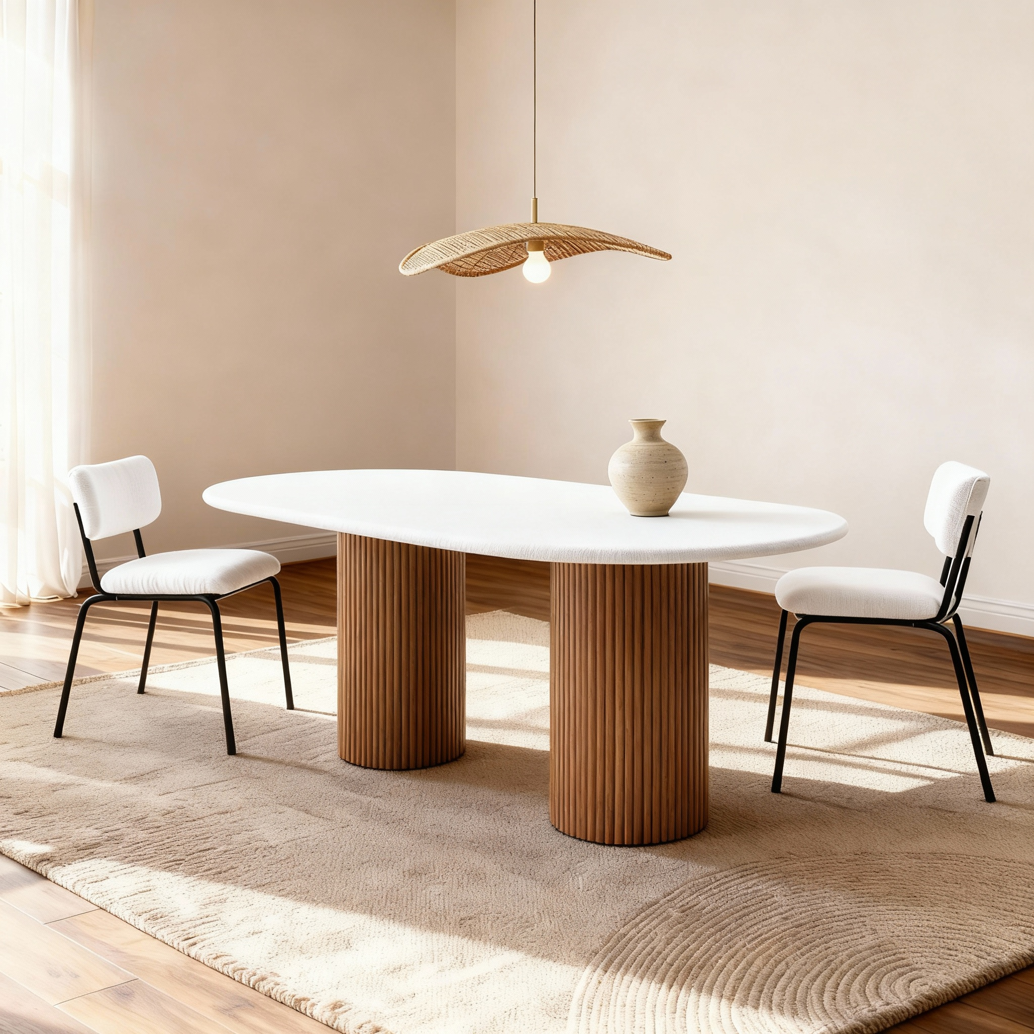 Flo Lino Oak 6-Seater Dining Table