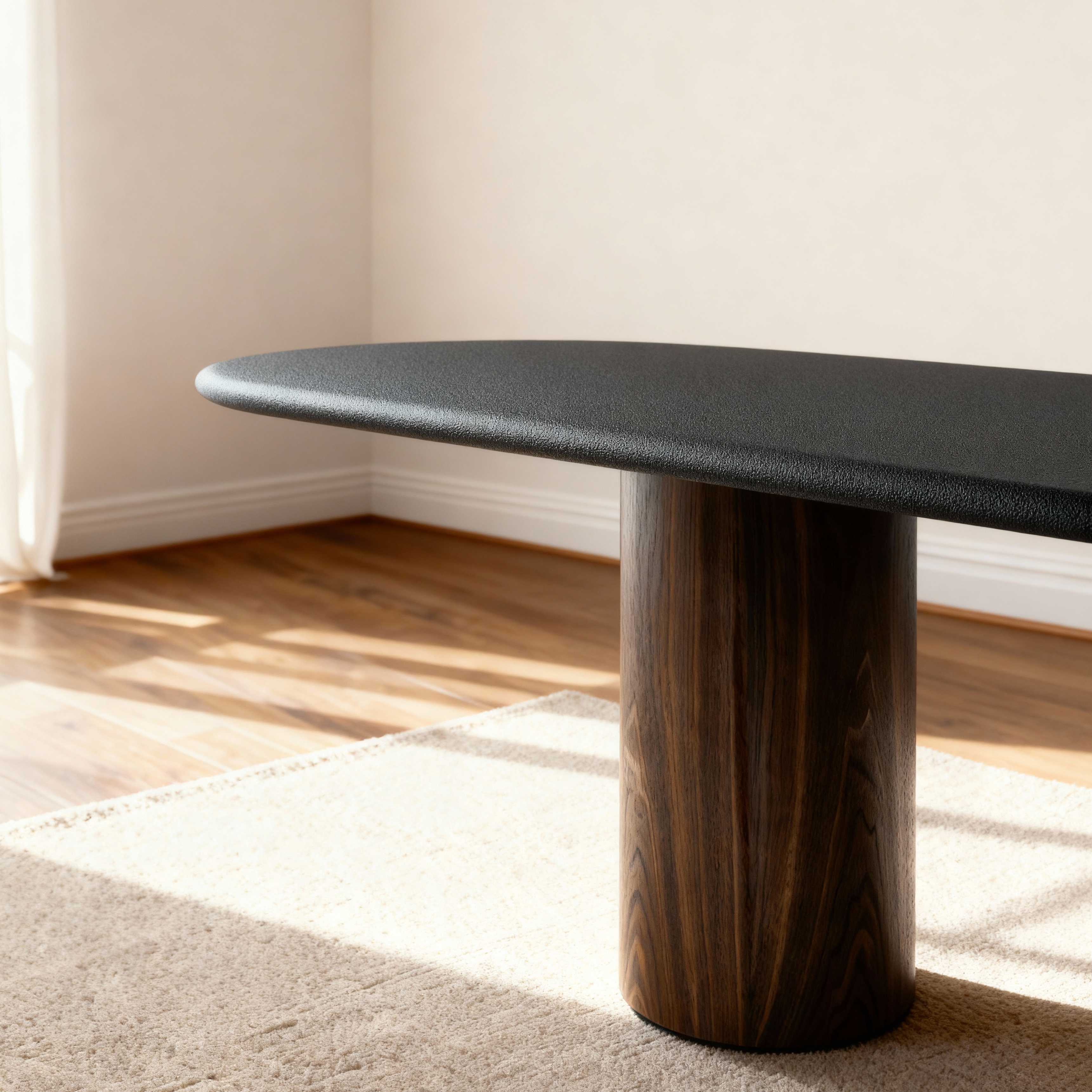 Flo Walnut 6-Seater Dining Table