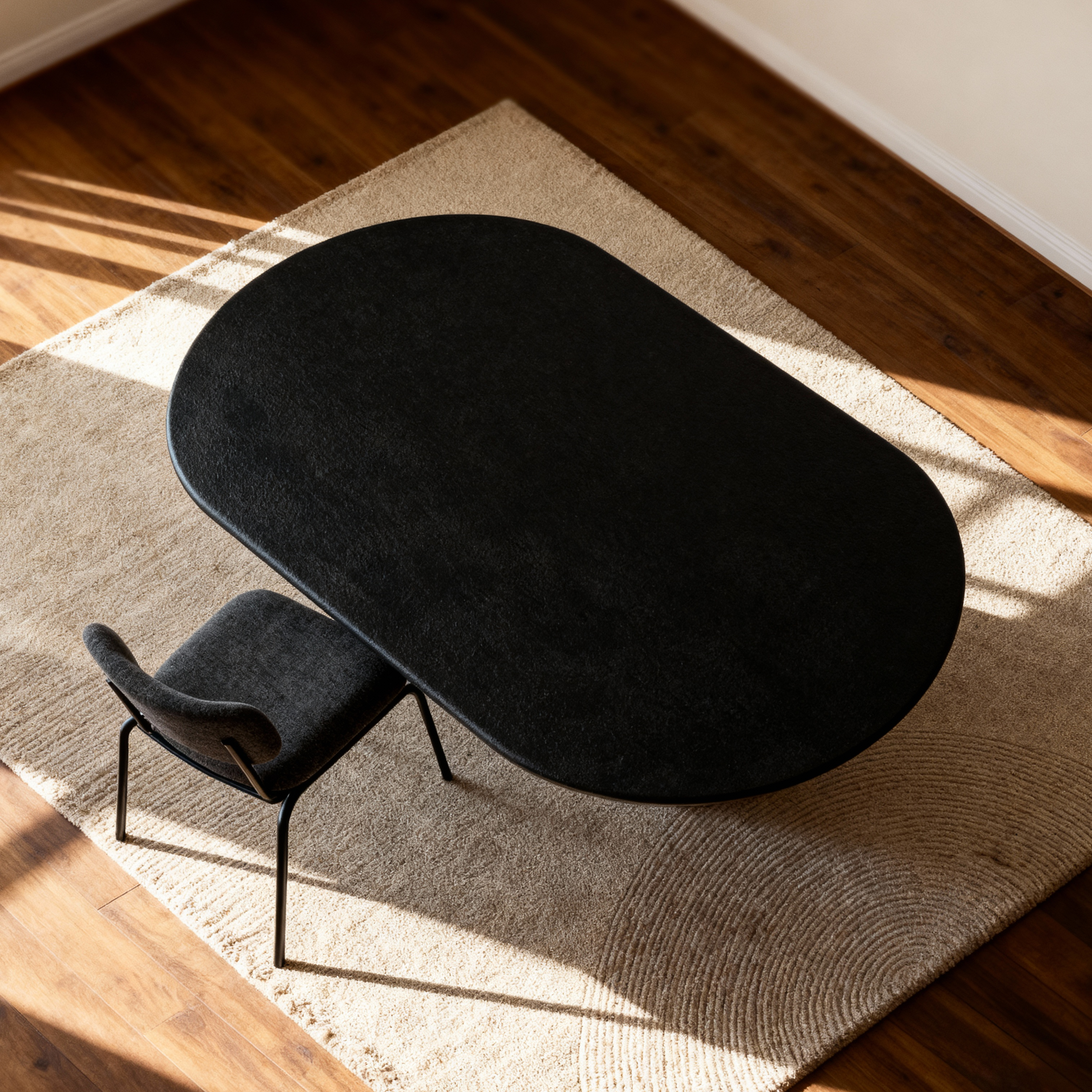 Flo Walnut 6-Seater Dining Table