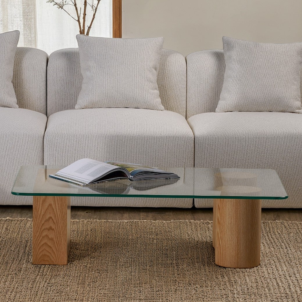 Duo Glass Top Coffee Table