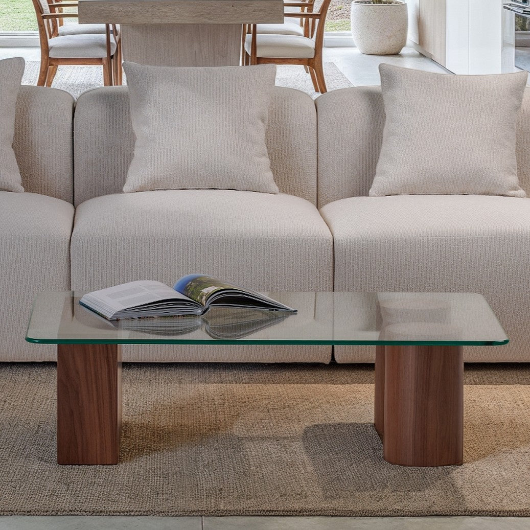 Duo Glass Top Coffee Table