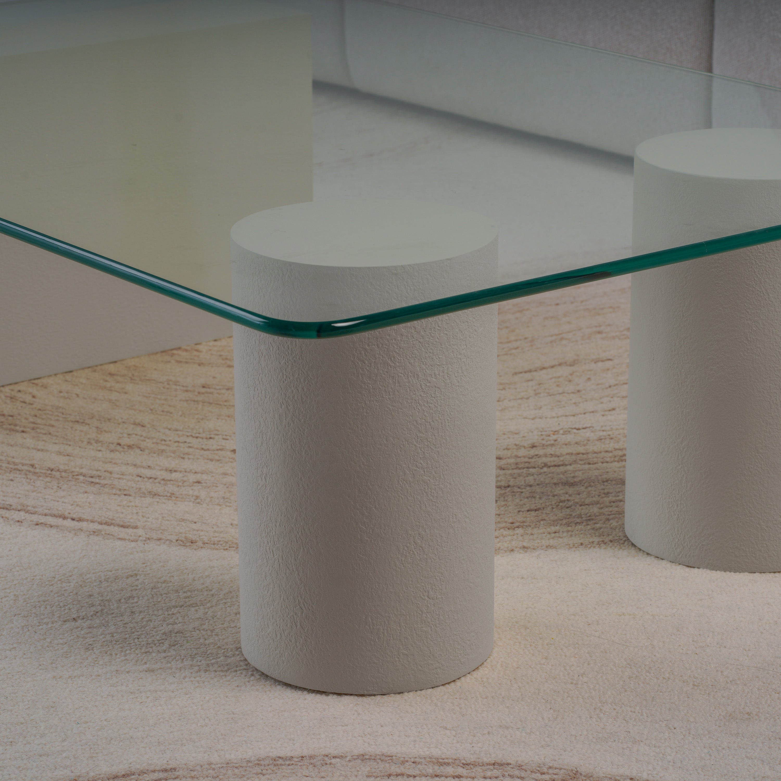 Duo Glass Top Coffee Table