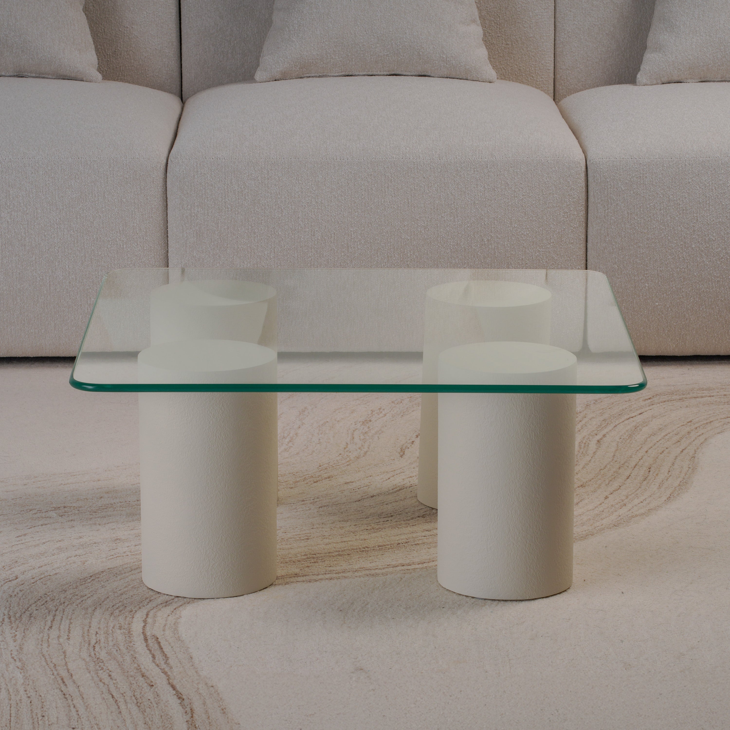 Square Glass Top Coffee Table