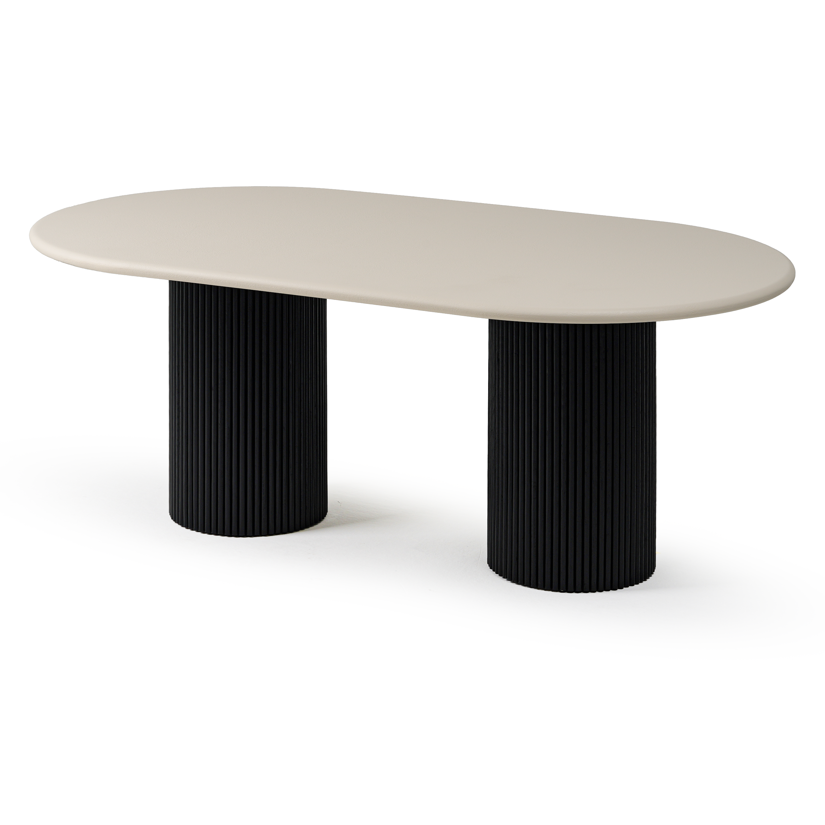 Flo Lino Black 6-Seater Dining Table