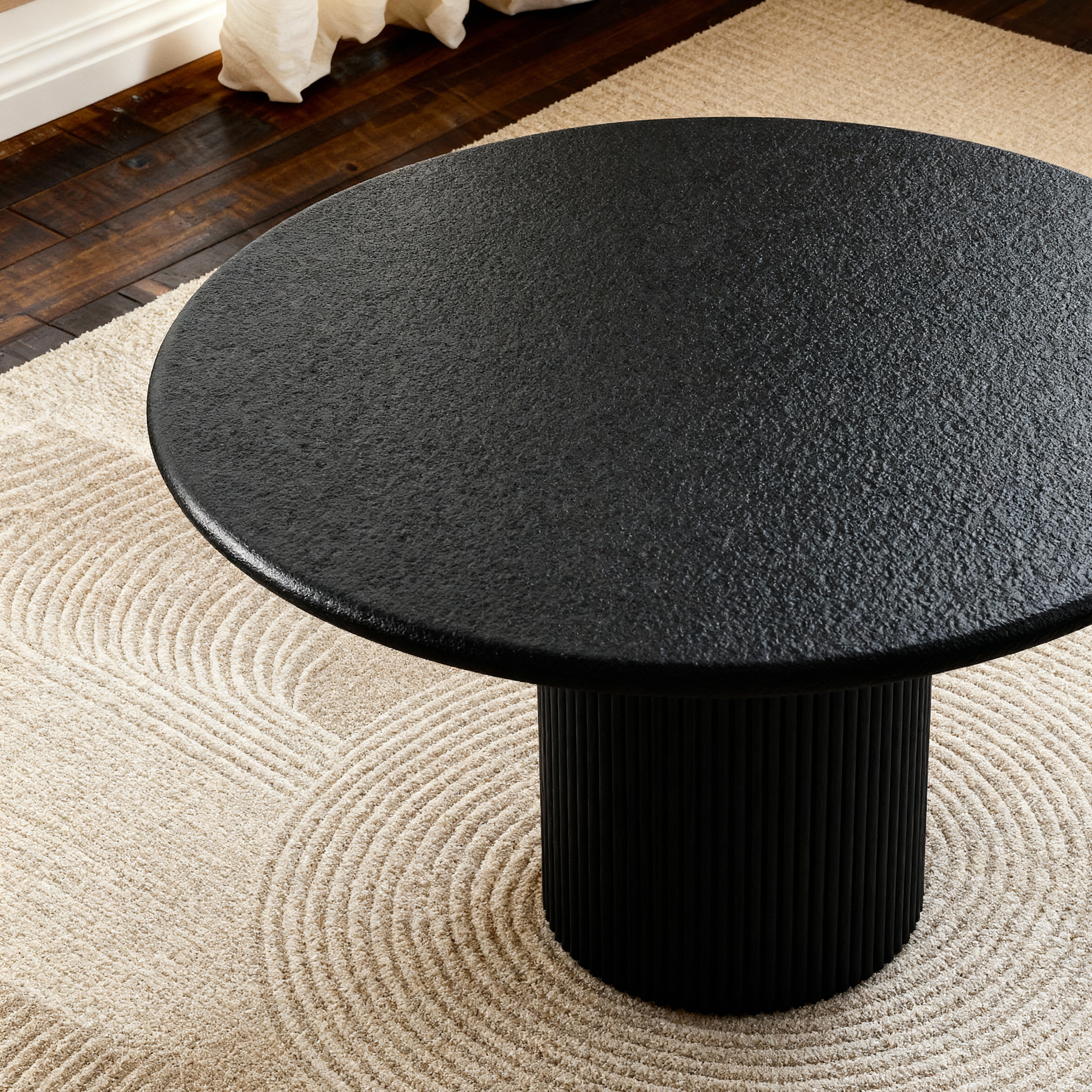 Lino Black 4-Seater Dining Table
