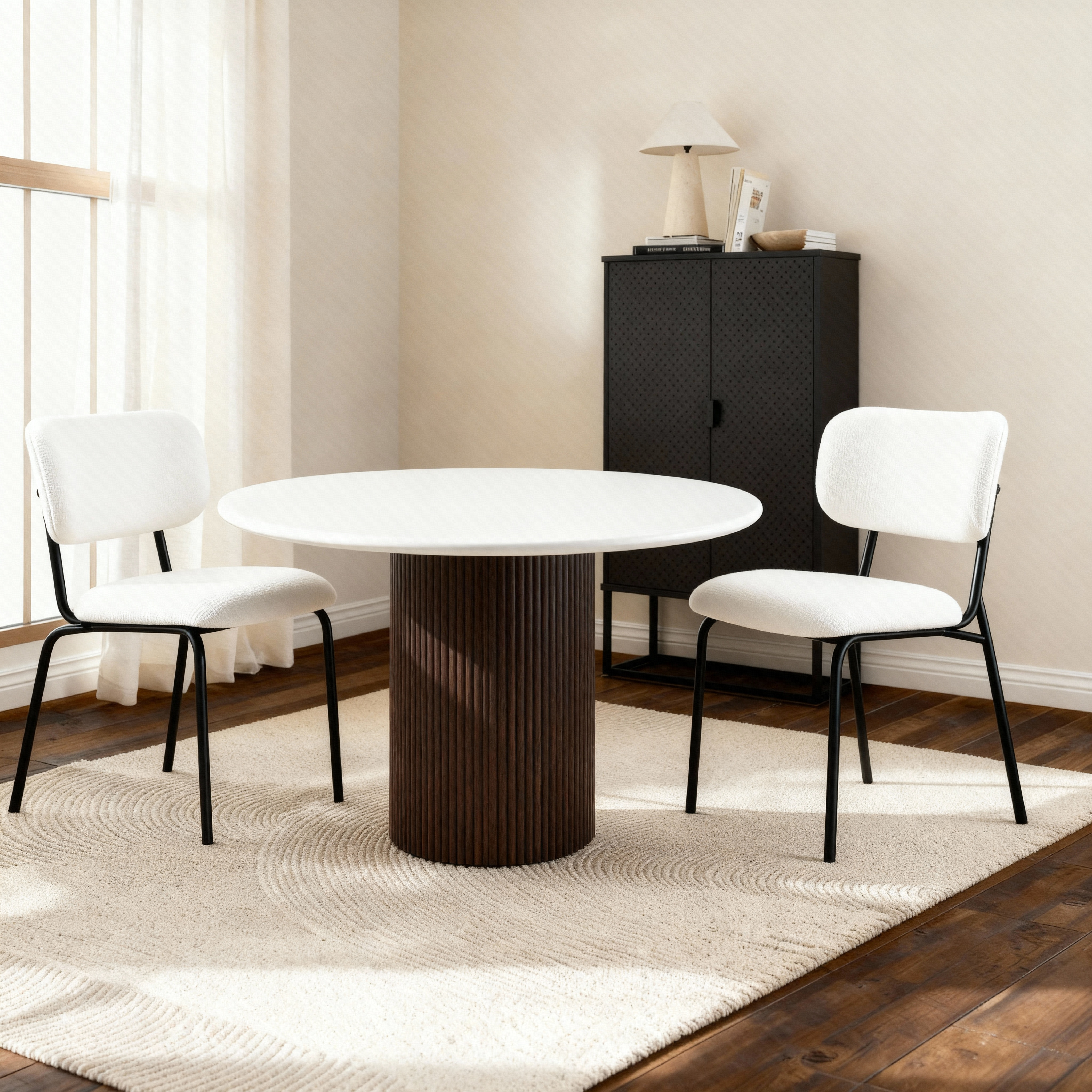 Lino Walnut 4-Seater Dining Table