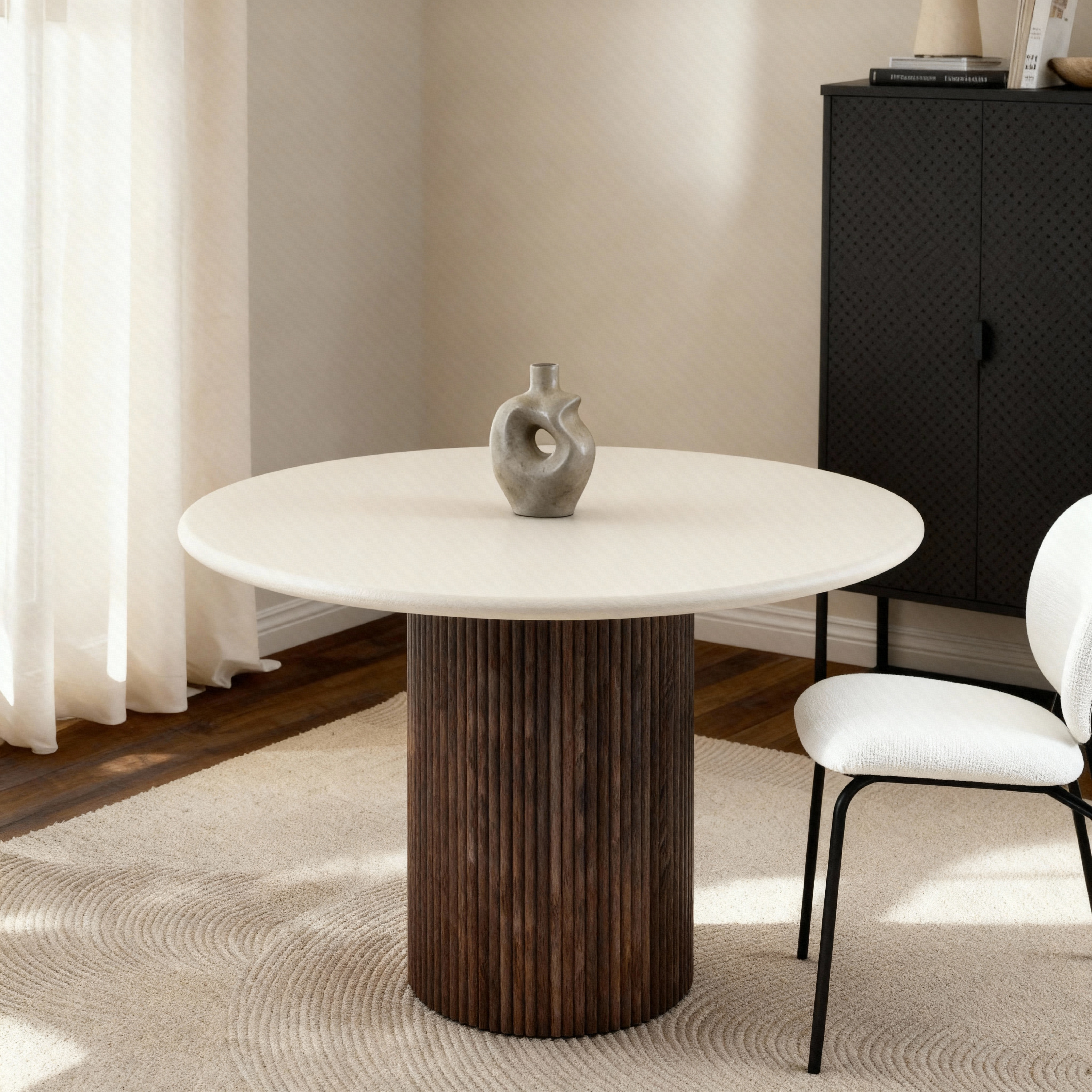 Lino Walnut 4-Seater Dining Table