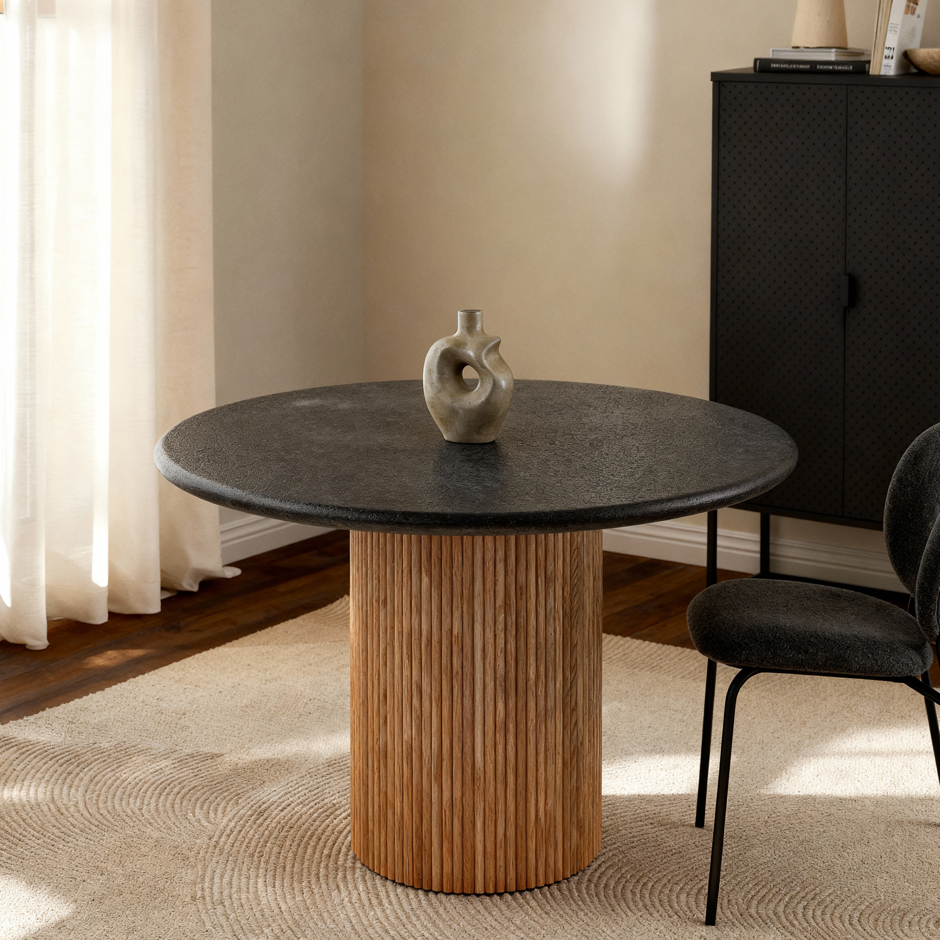 Lino Oak 4-Seater Dining Table