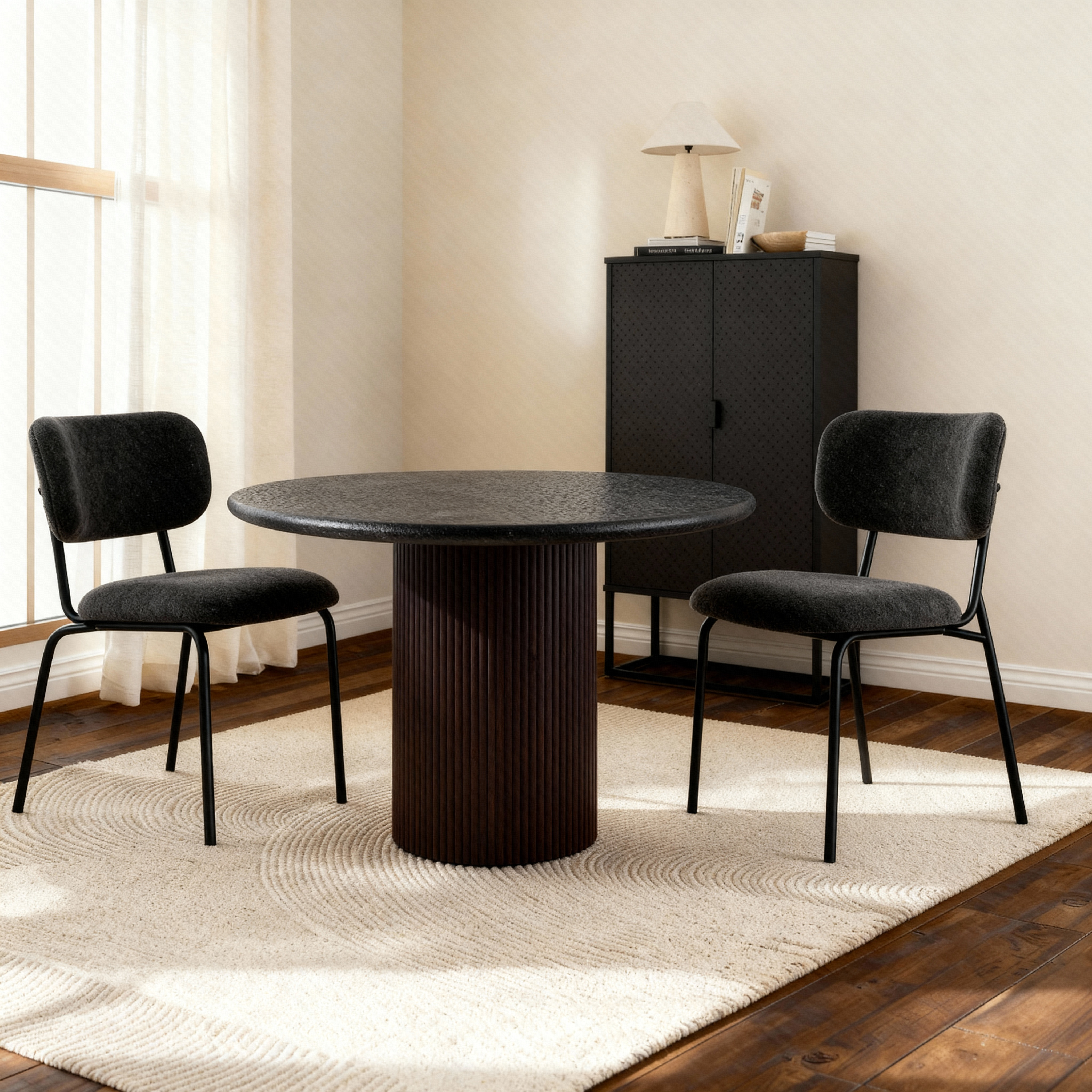 Lino Walnut 4-Seater Dining Table