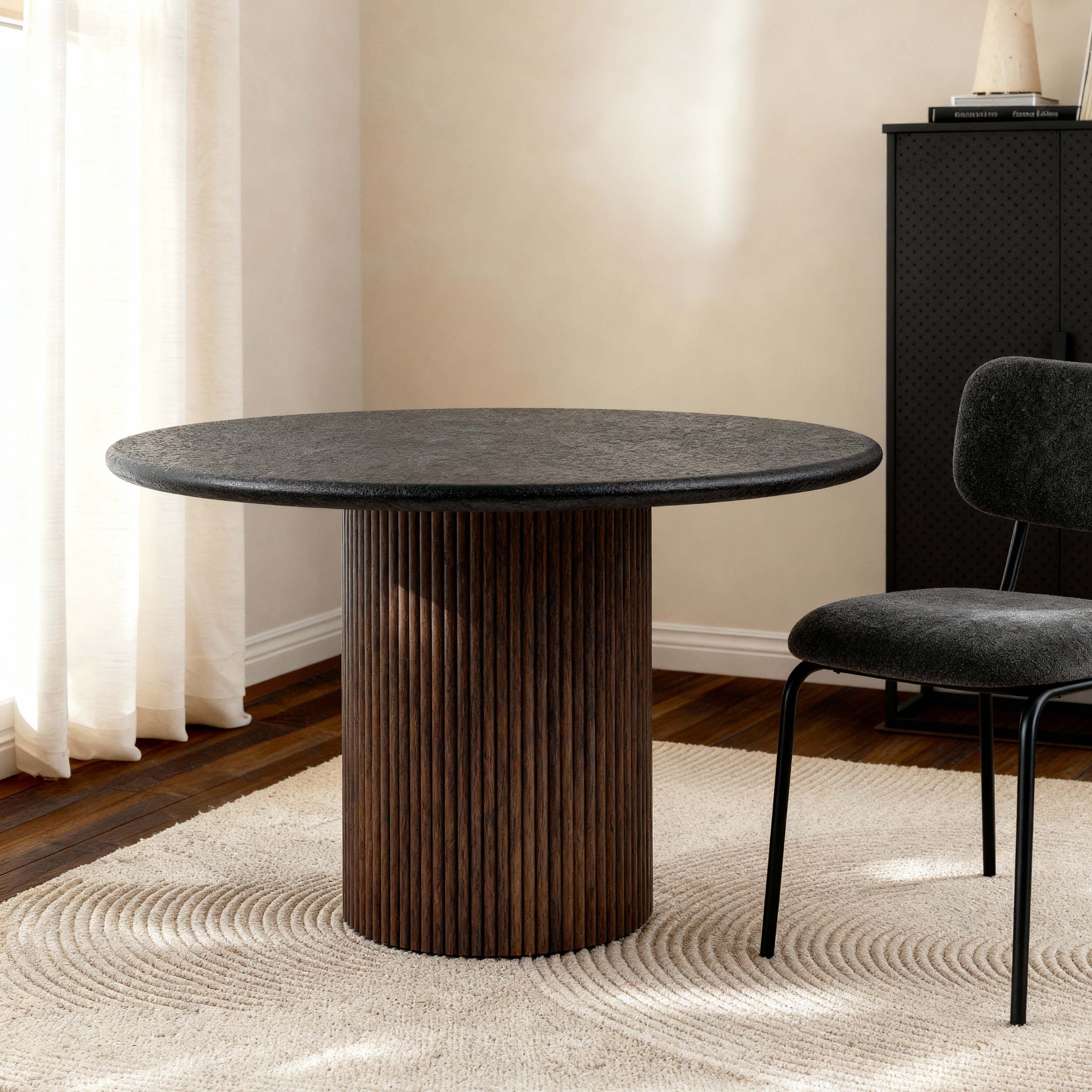 Lino Walnut 4-Seater Dining Table