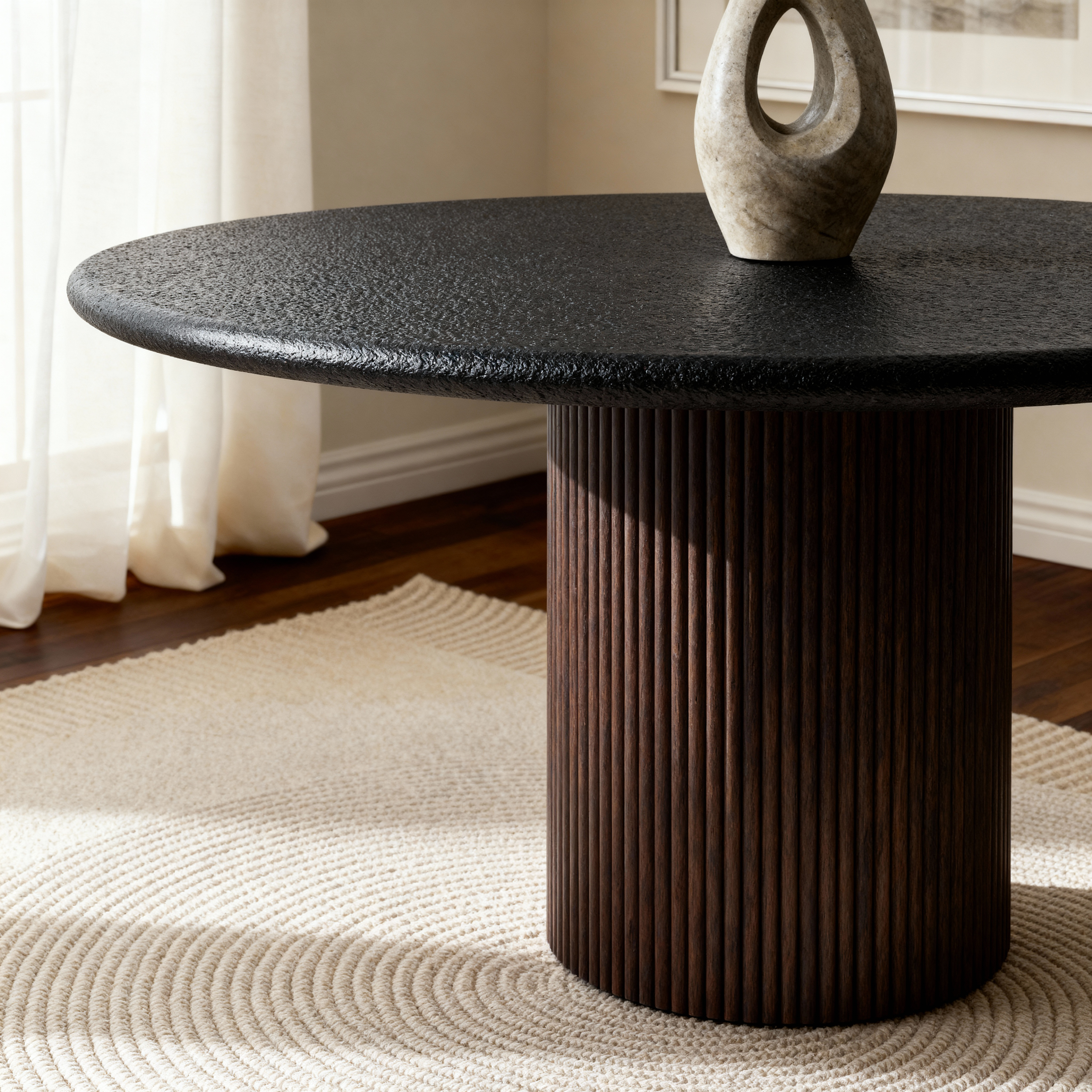 Lino Walnut 4-Seater Dining Table