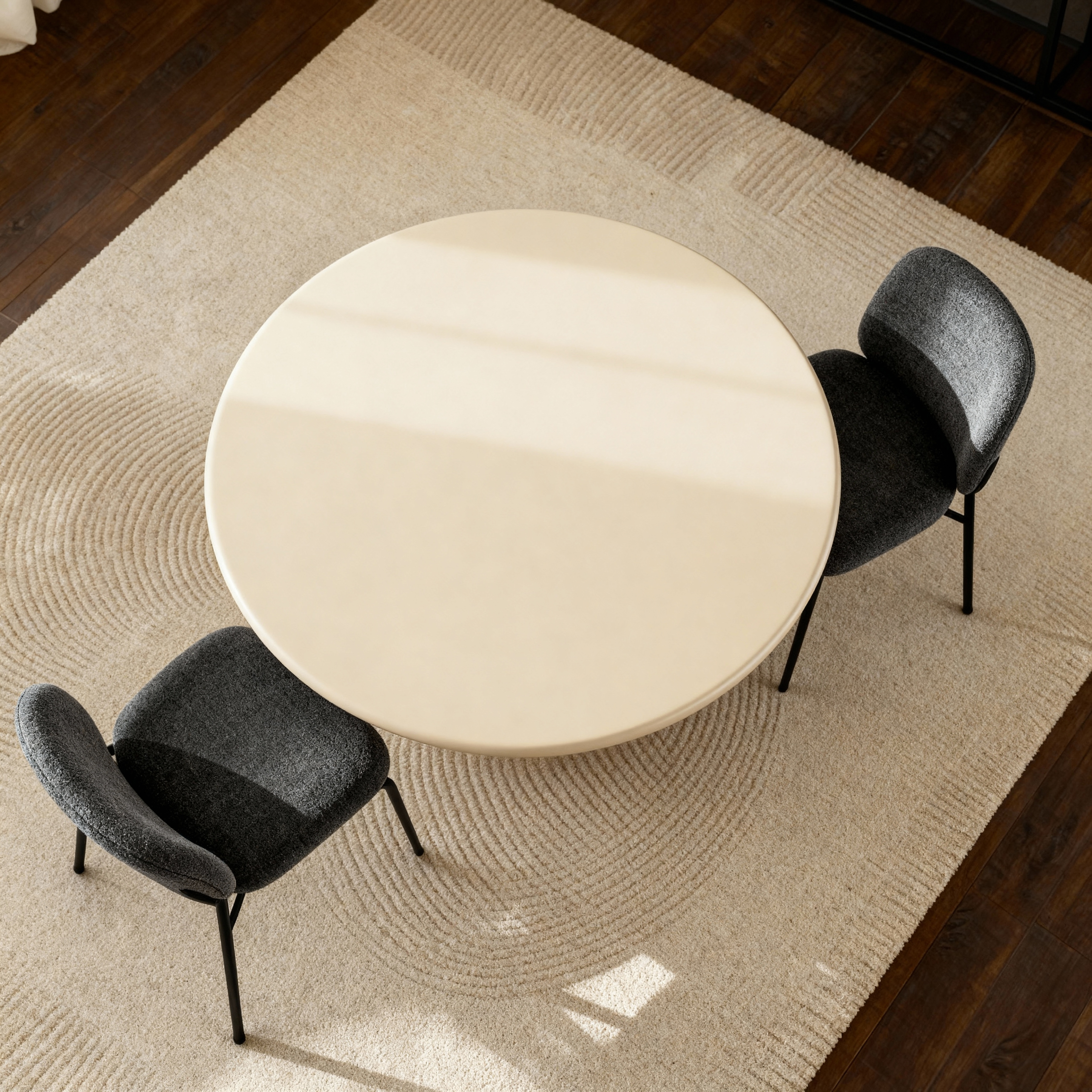 Lino Black 4-Seater Dining Table