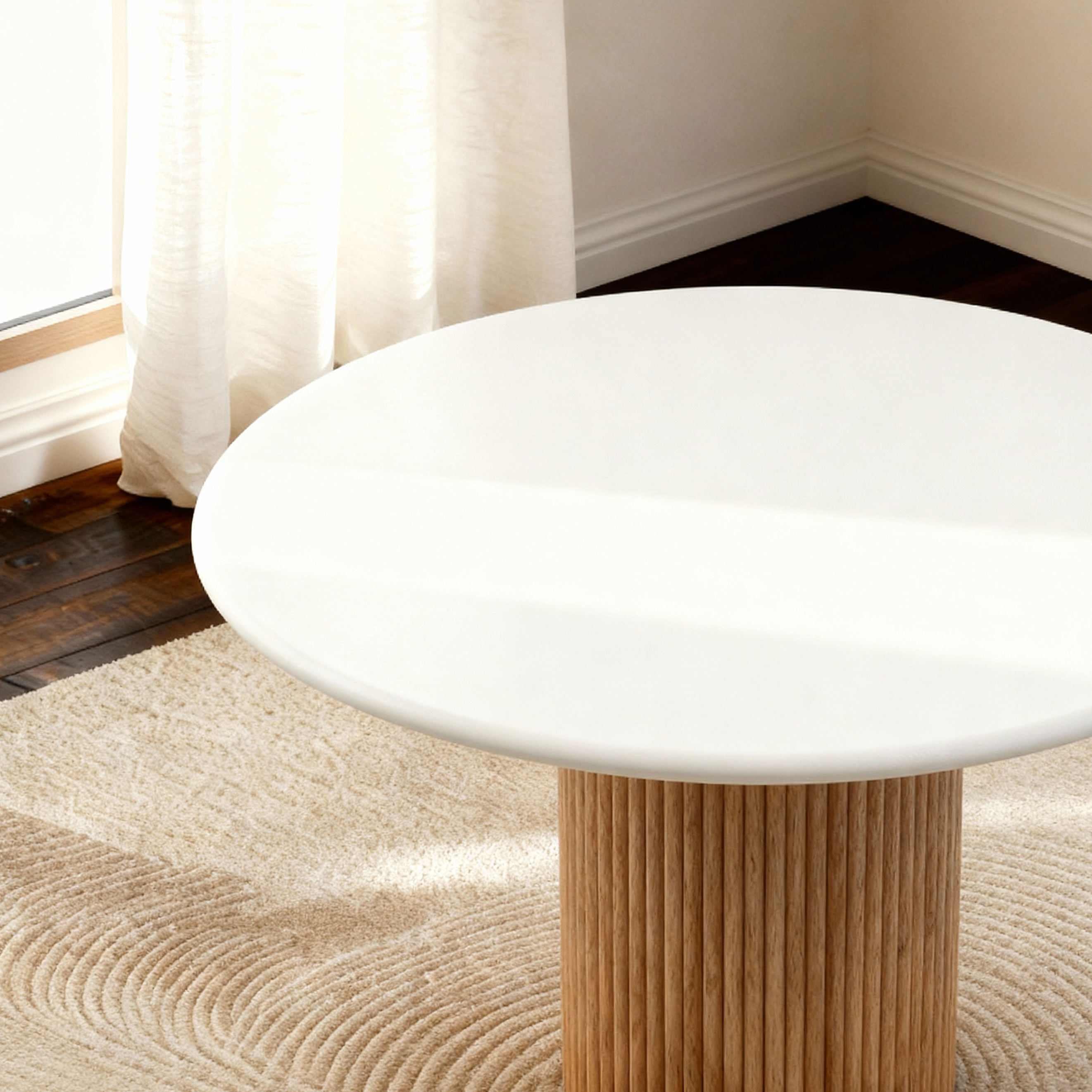 Lino Oak 4-Seater Dining Table