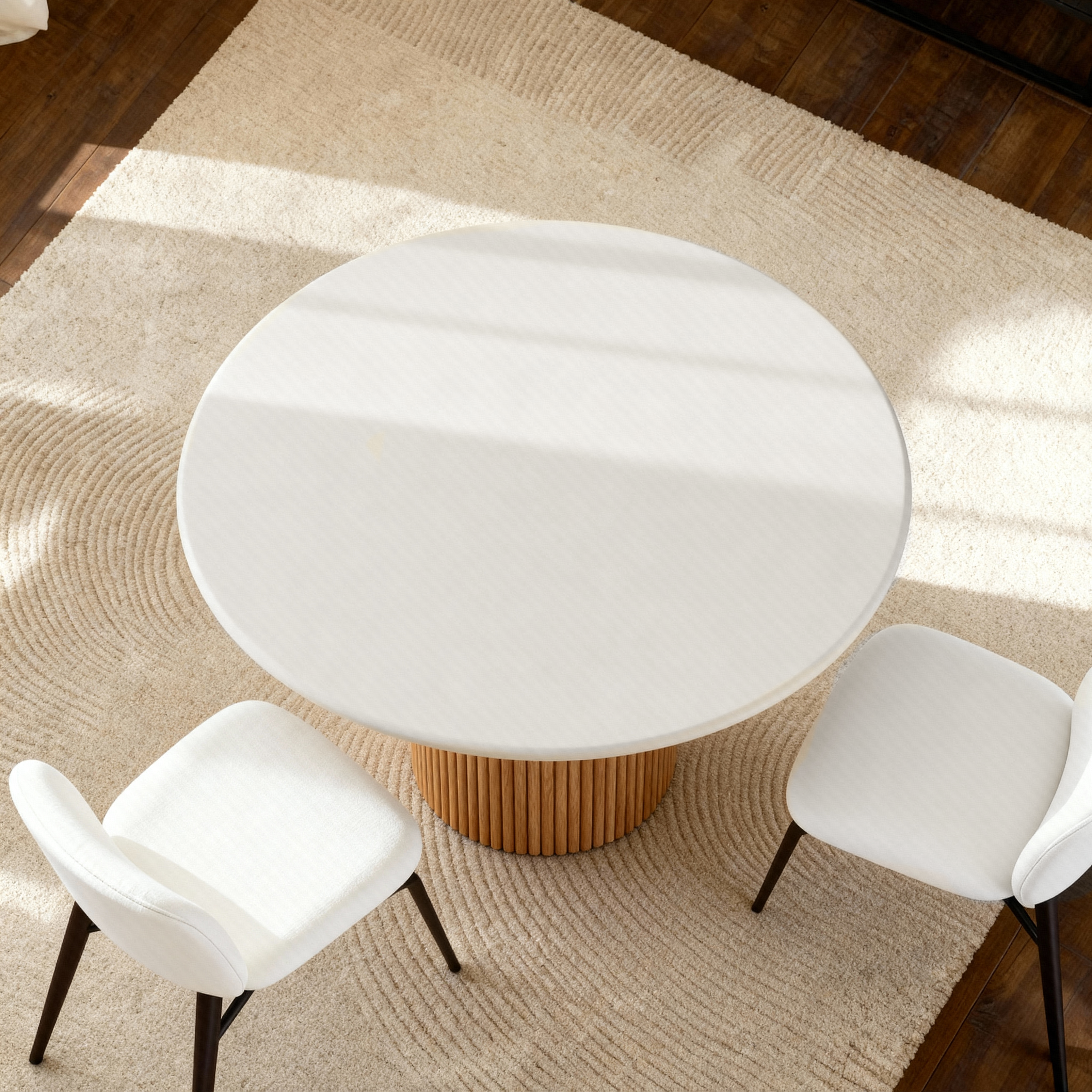 Lino Oak 4-Seater Dining Table