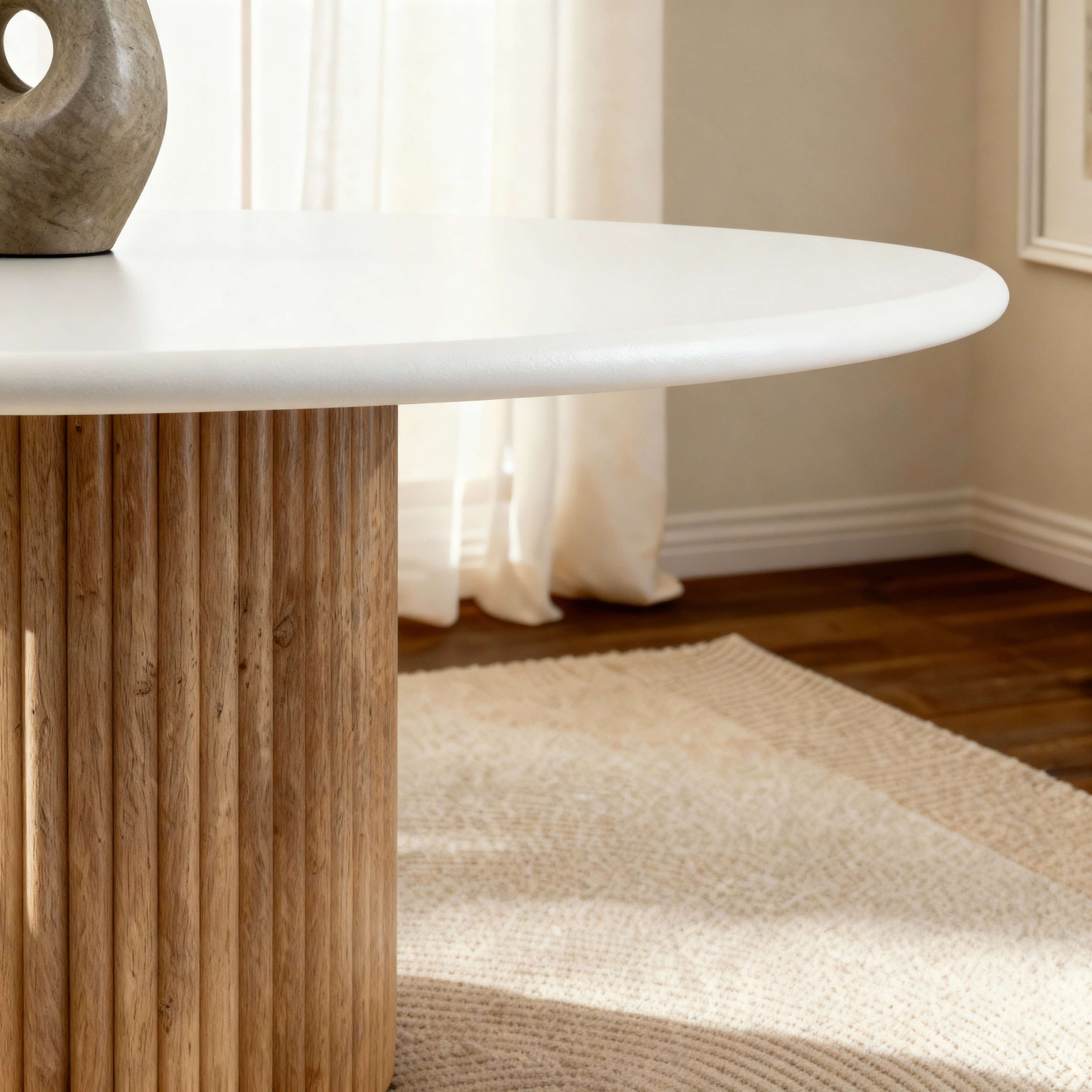 Lino Oak 4-Seater Dining Table