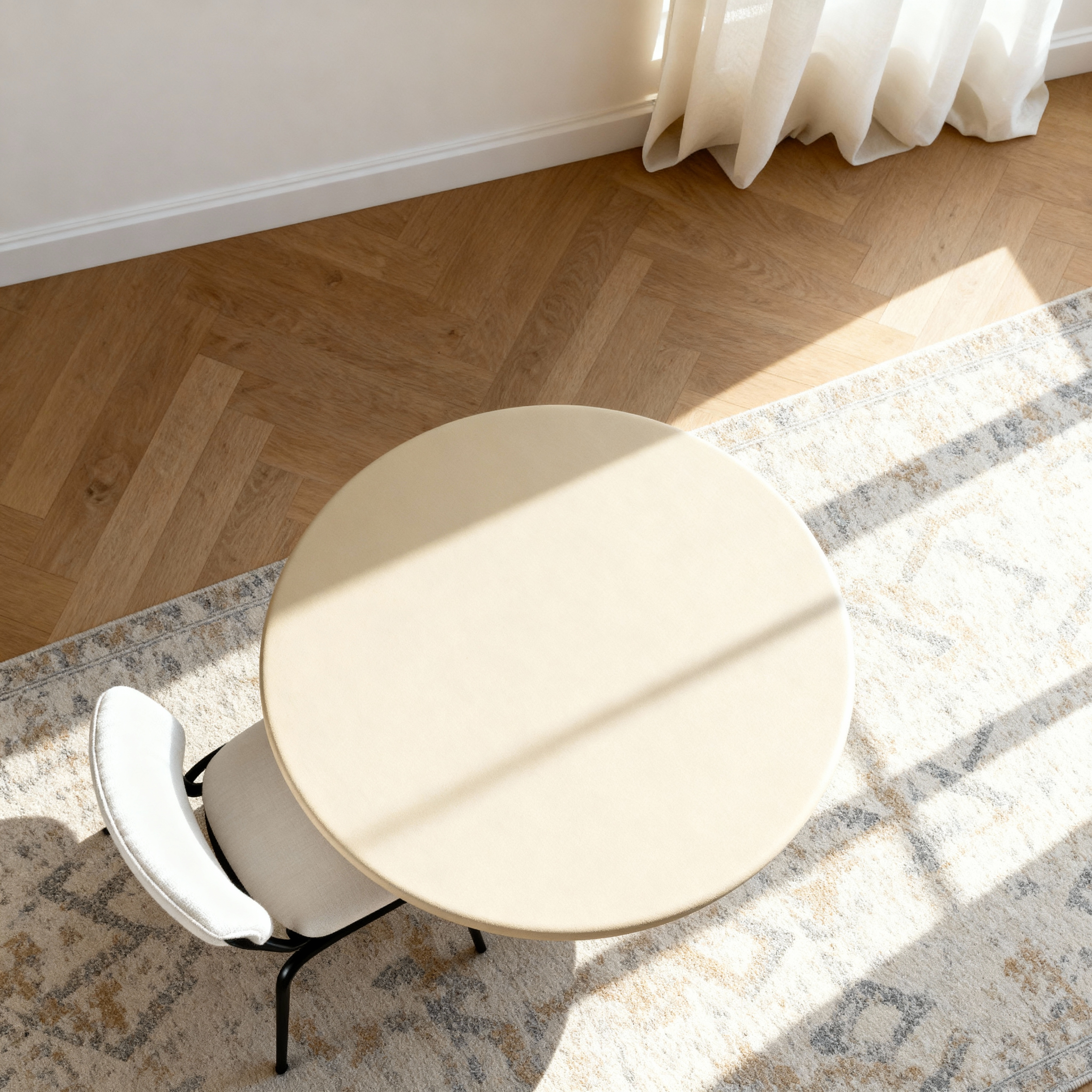 Lumo 4-Seater Dining Table - Oak Veneer